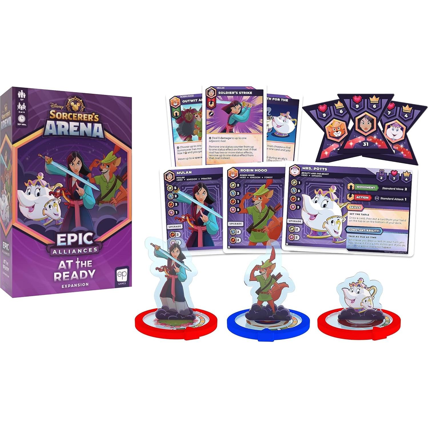 Expansión Disney Sorcerer: Arena - Alianzas Épicas con Robin Hood, Mulan y Sra. Potts