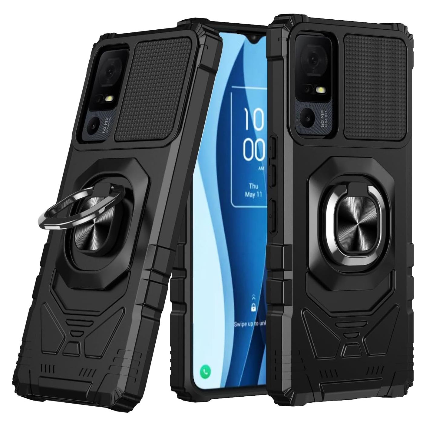 Funda Protectora TCL 40XL con Protector de Pantalla - Negro