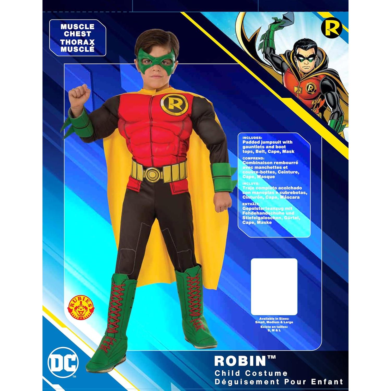 Disfraz Deluxe de Robin DC Teen Titans Rubies Talla Grande