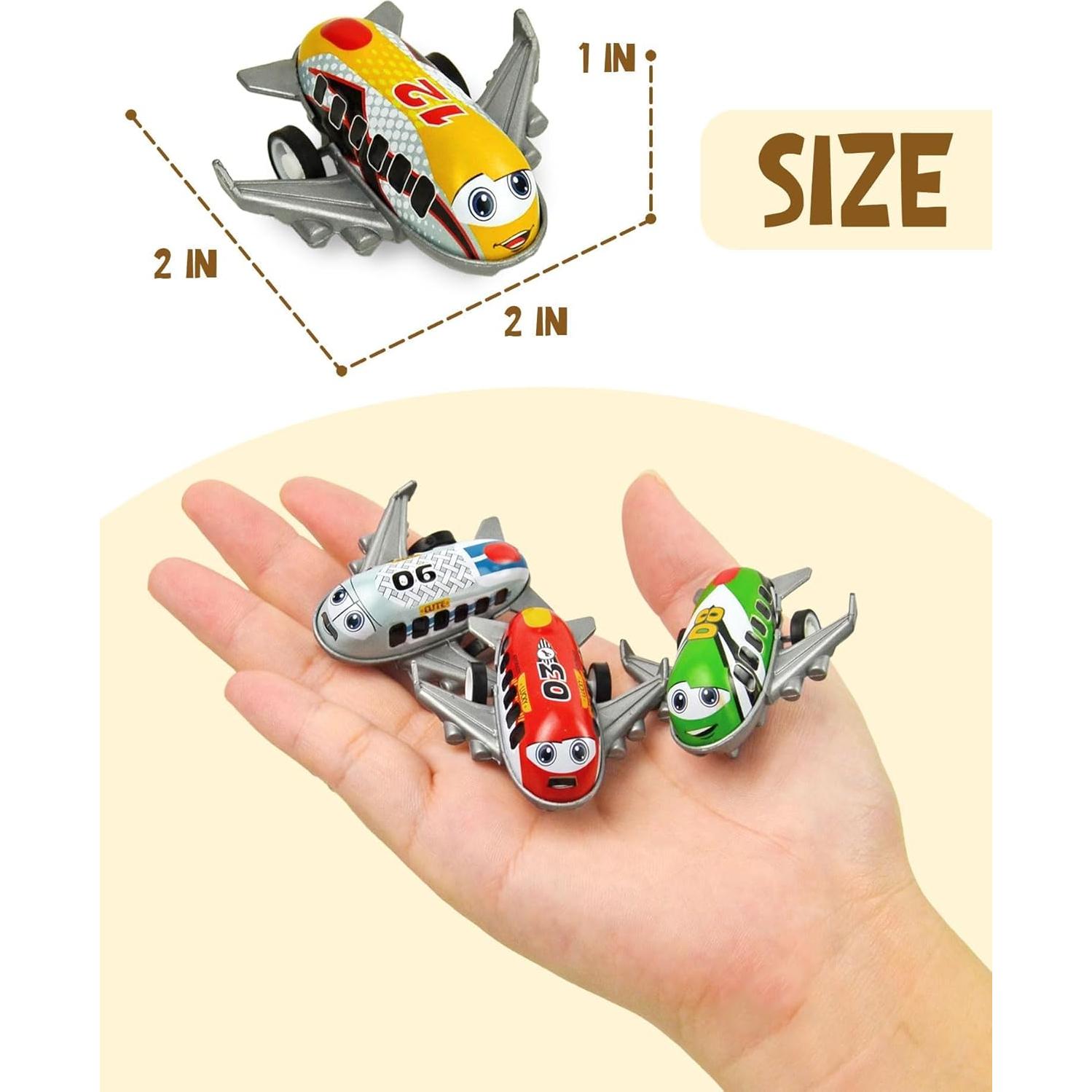 Juguetes de aviones de retroceso Vileafy - 27 piezas para niños