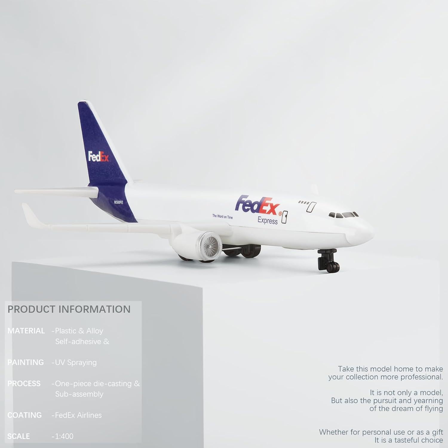 Modelo de Avión HANGHANG Fe dex 14.8cm Coleccionable