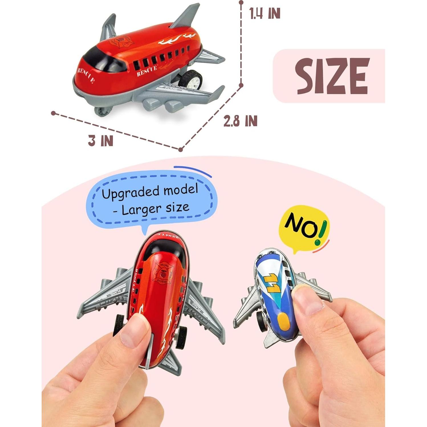 Juguetes de Aviones Vileafy - 18 Mini Aviones Retroceso para Niños