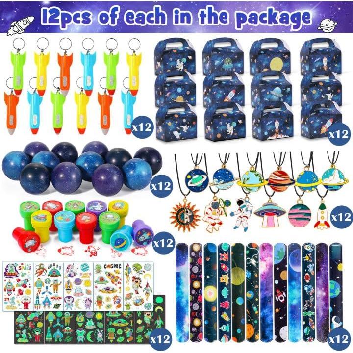 Kit de Recuerdos Fiesta Espacial Golray 84 Piezas para Niños