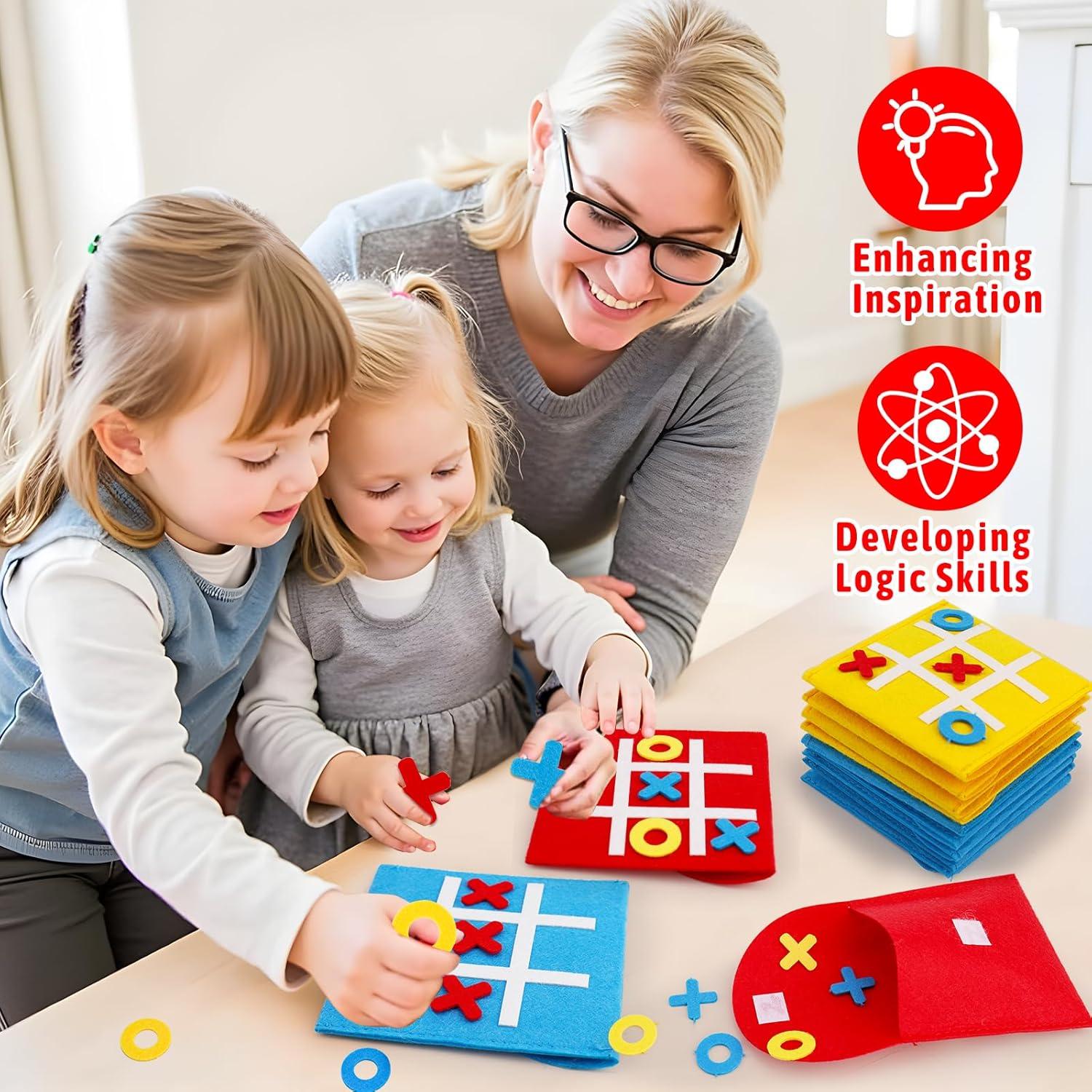 Juego de Mesa Tic Tac Toe 24PCS AugToy para Niños 3+