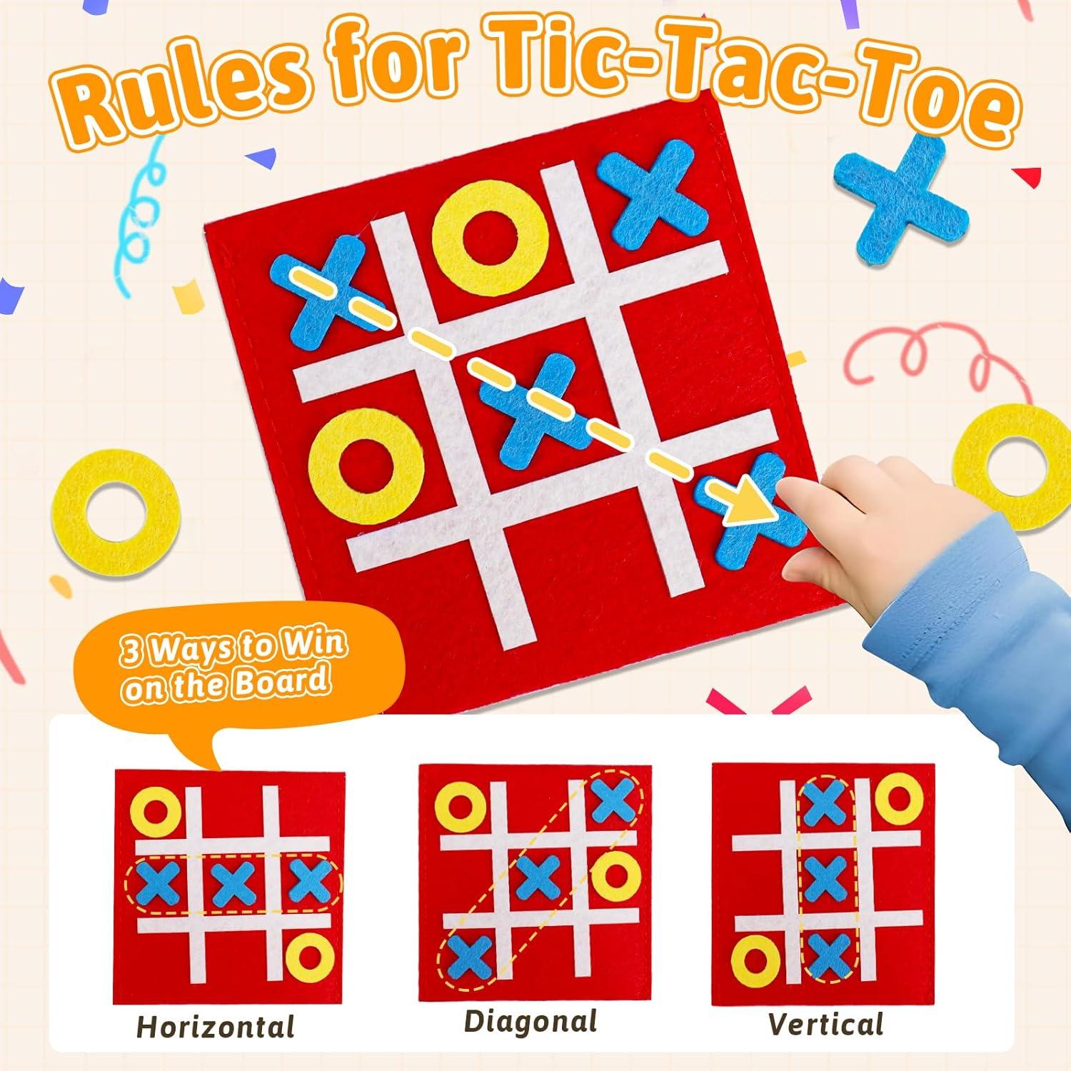 Juego de Mesa Tic Tac Toe 24PCS AugToy para Niños 3+