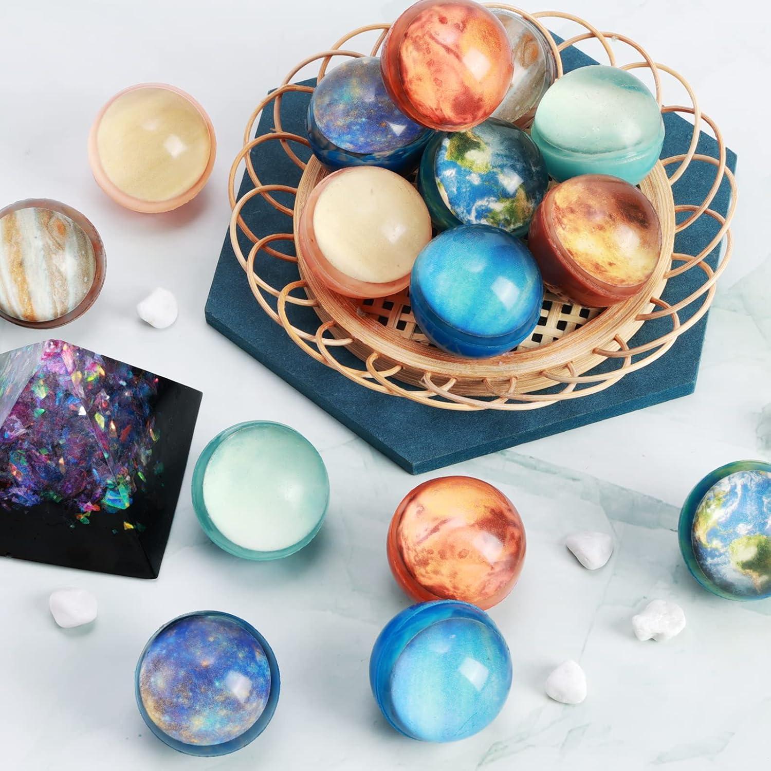 24 Pelotas Rebotadoras Ayfjovs 32mm Sistema Solar Niños