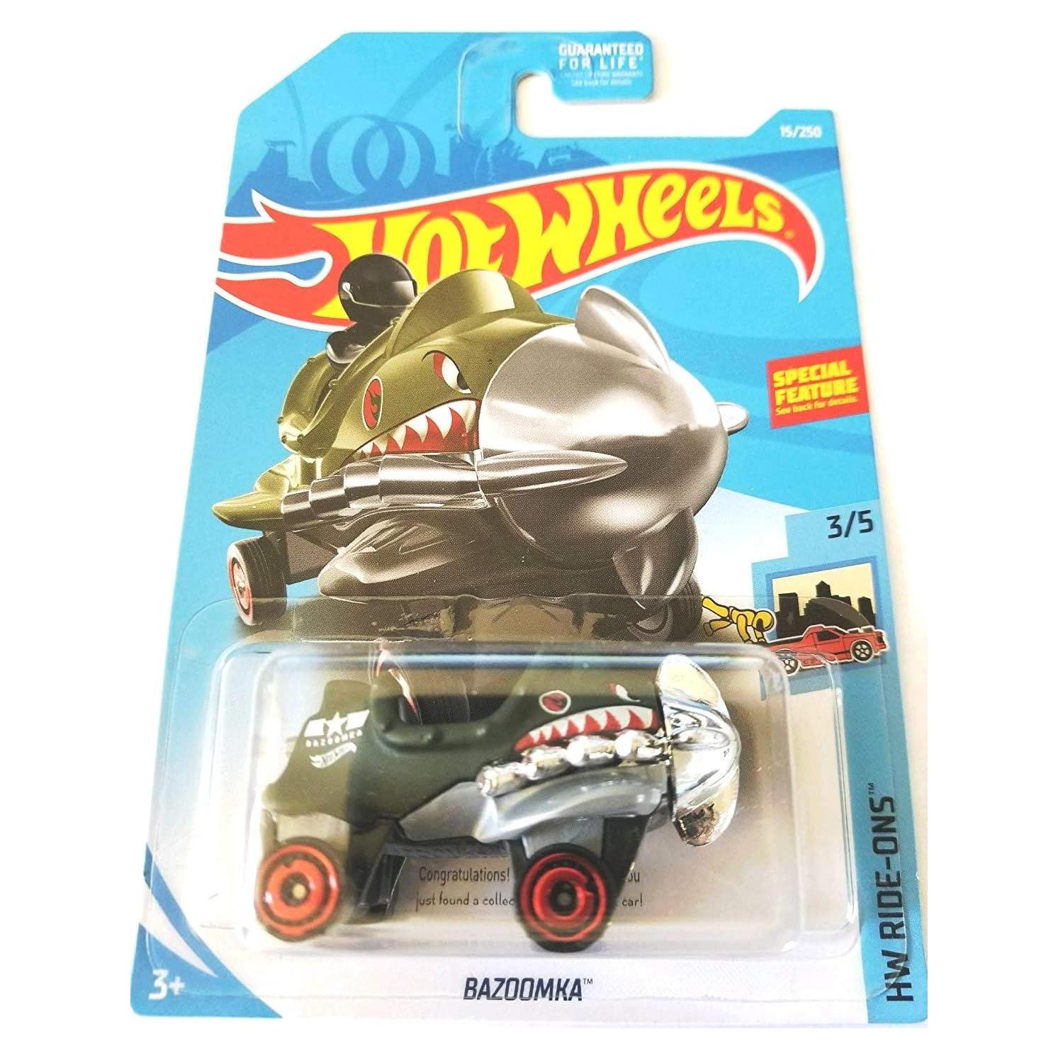 Hot Wheels Coche de avión Bazoomka 2019 Mattel 17.8x12.7cm