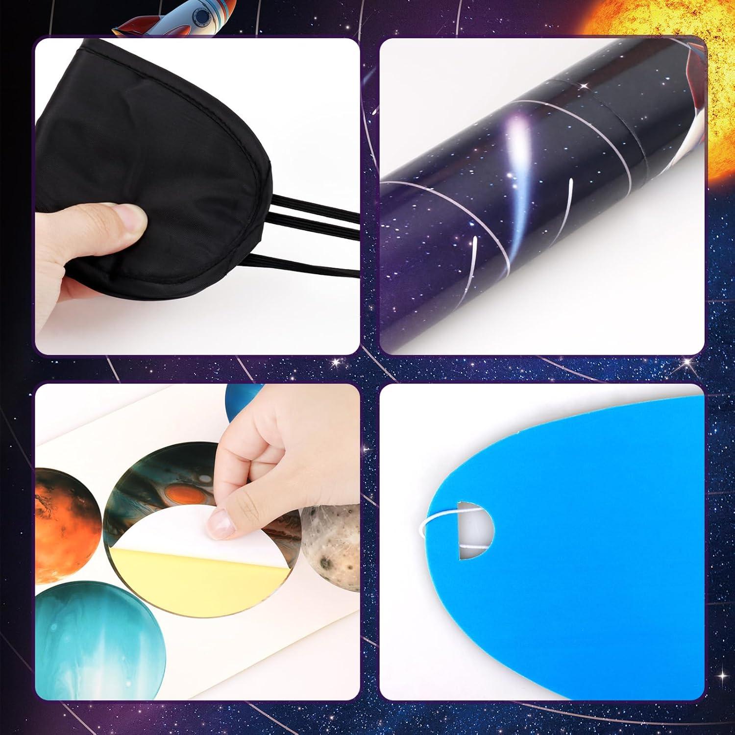 Juego de Fiesta del Sistema Solar Hxezoc con Póster y Stickers