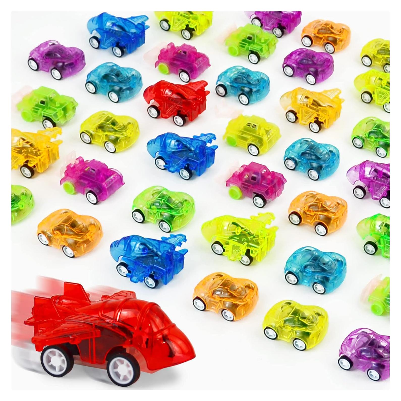 Coches Mini de Retroceso Vileafy - 50 Vehículos para Niños
