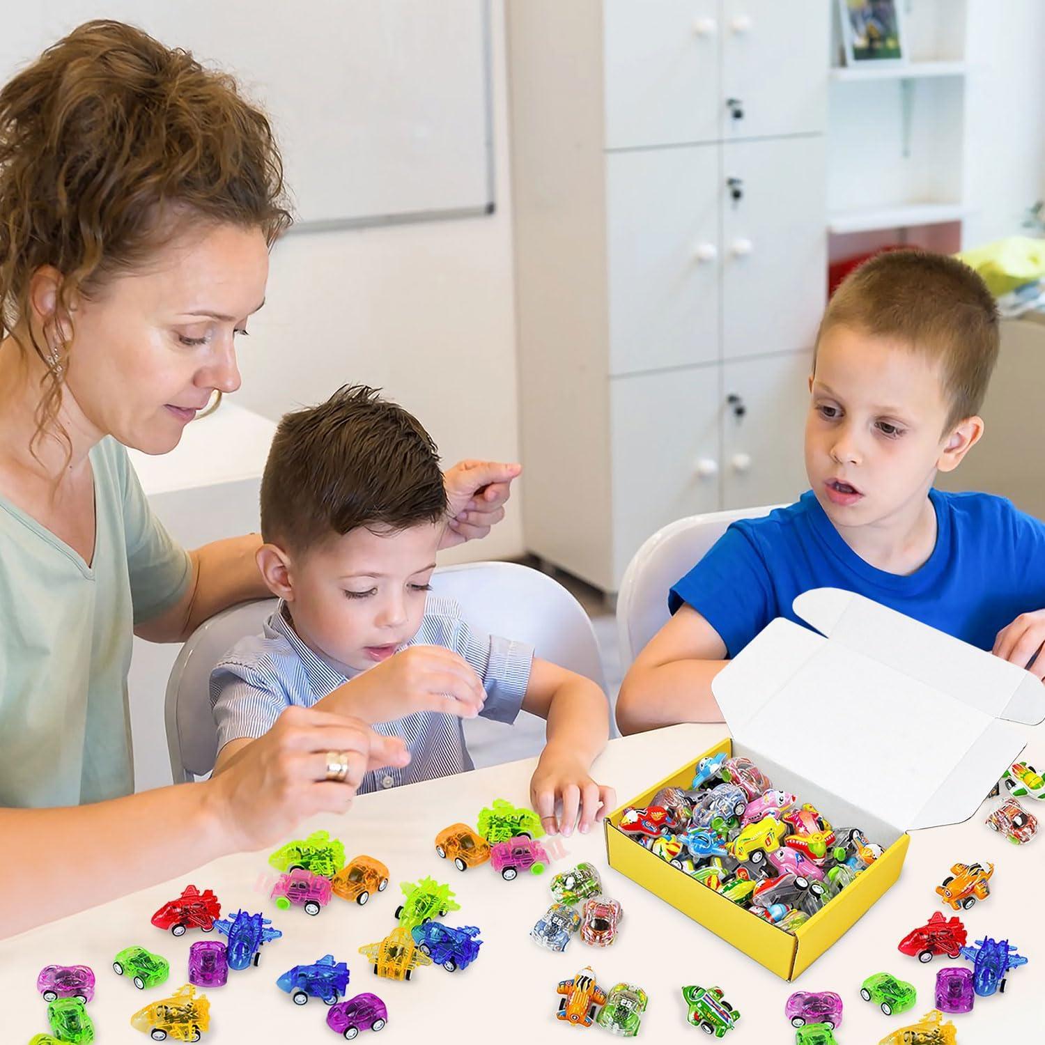 Coches Mini de Retroceso Vileafy - 50 Vehículos para Niños