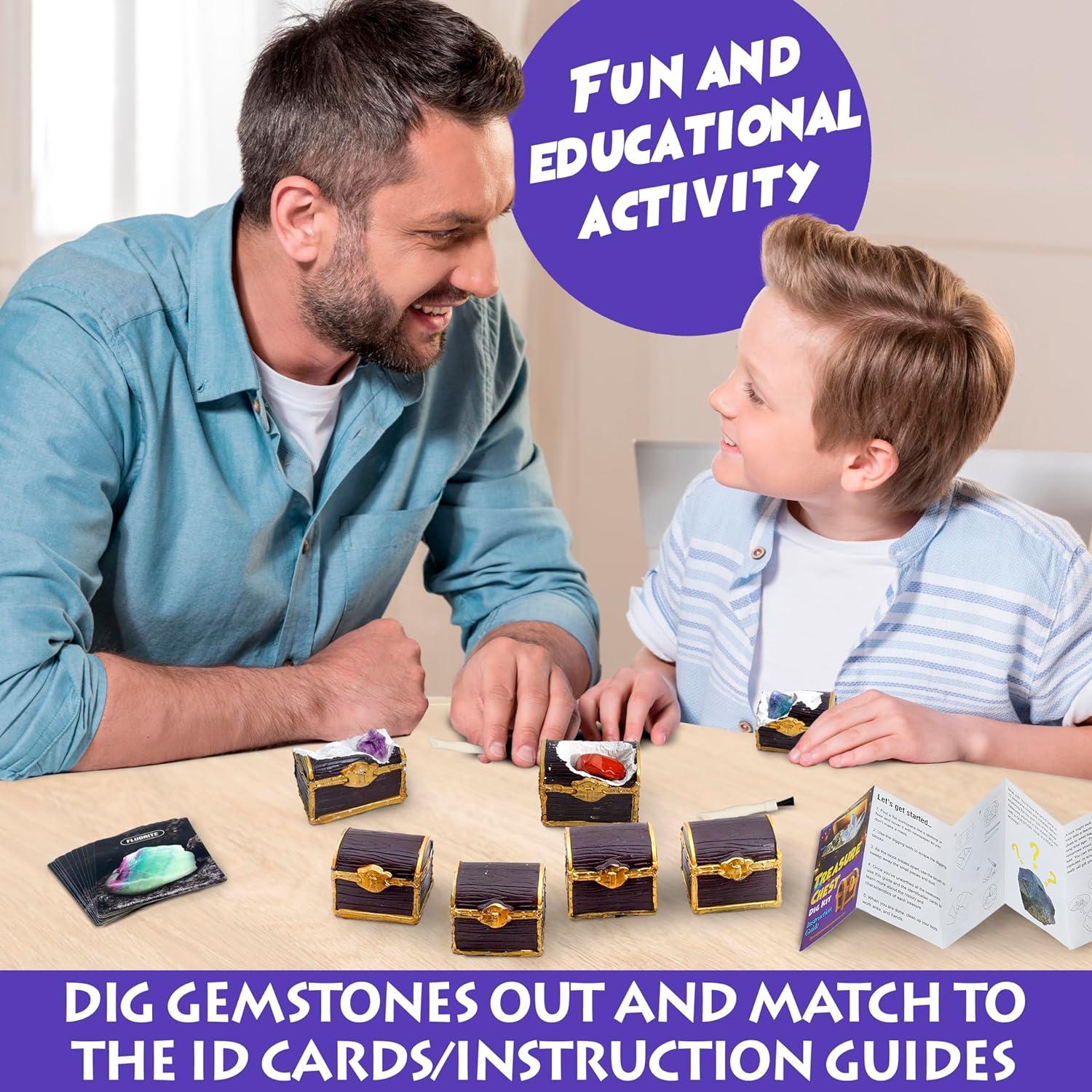 Kit de Excavación de Cofre del Tesoro Dancing Bear para 12 Niños