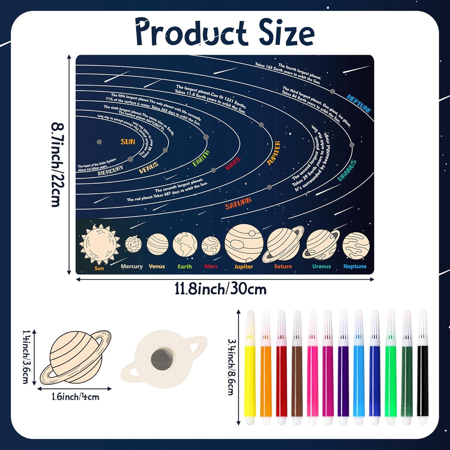 Kit de Manualidades WATINC Sistema Solar - Juego Magnético Educativo