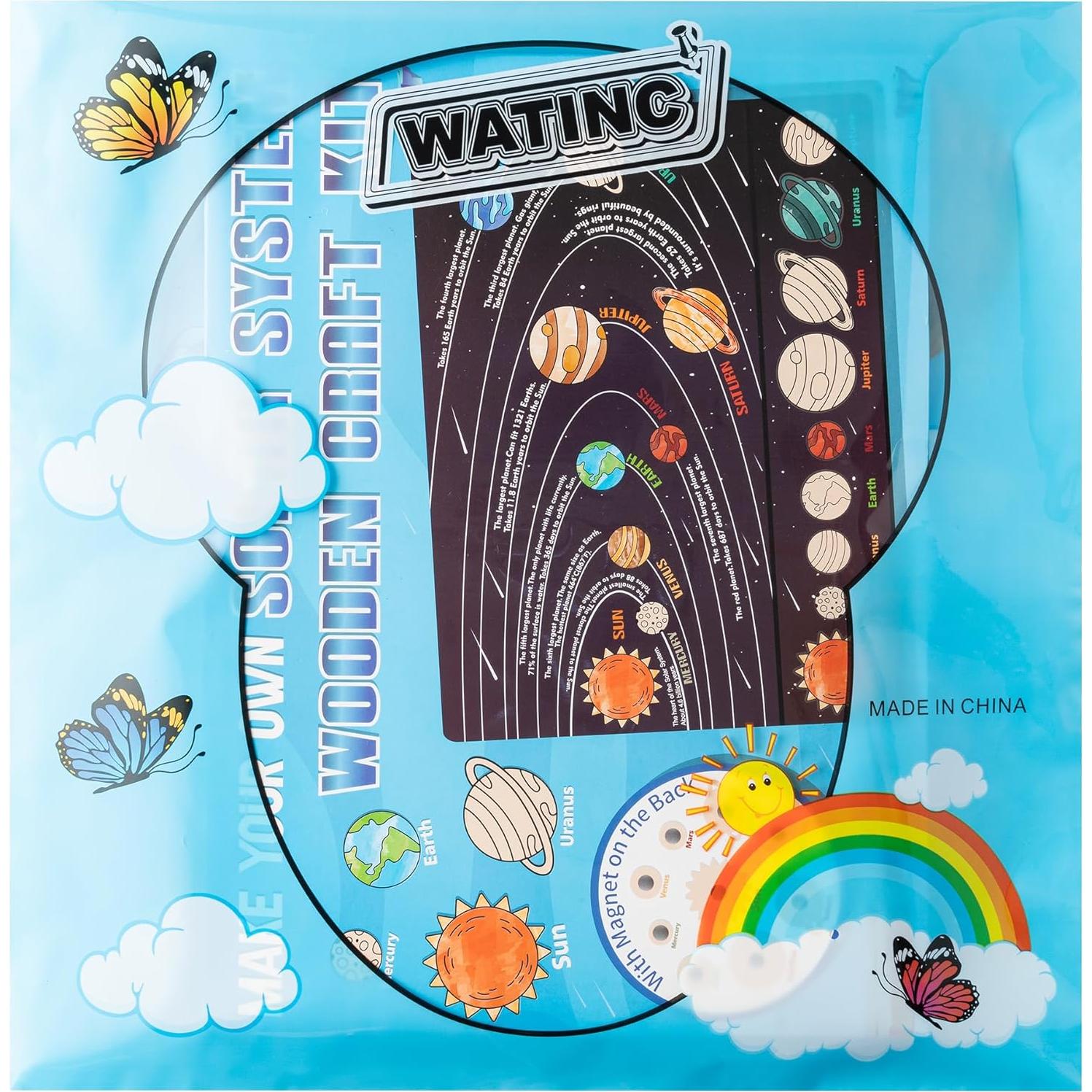 Kit de Manualidades WATINC Sistema Solar - Juego Magnético Educativo