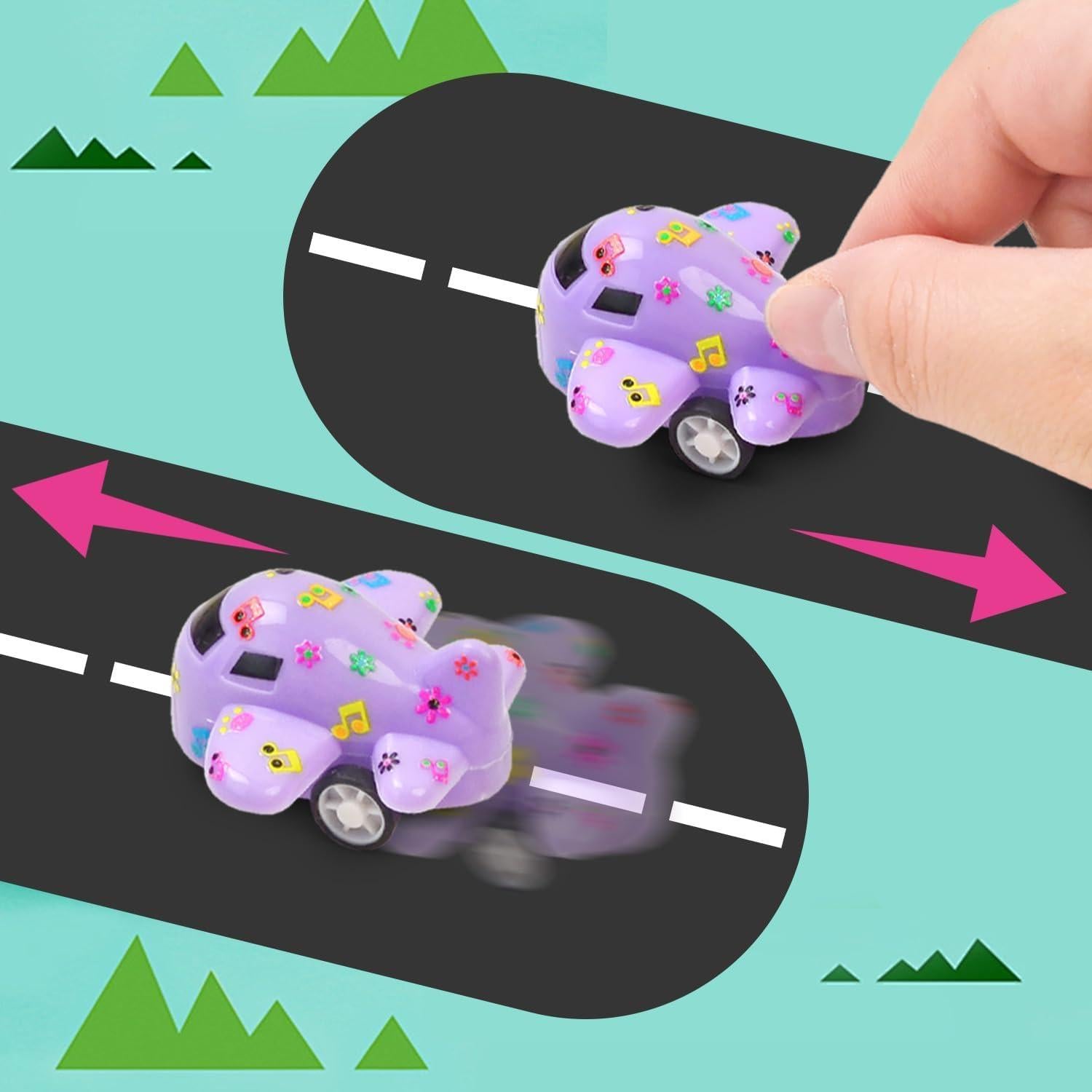 Vileafy Set de 40 Mini Aviones de Retroceso con Stickers DIY - Juguetes para Niños de 3 a 5 Años