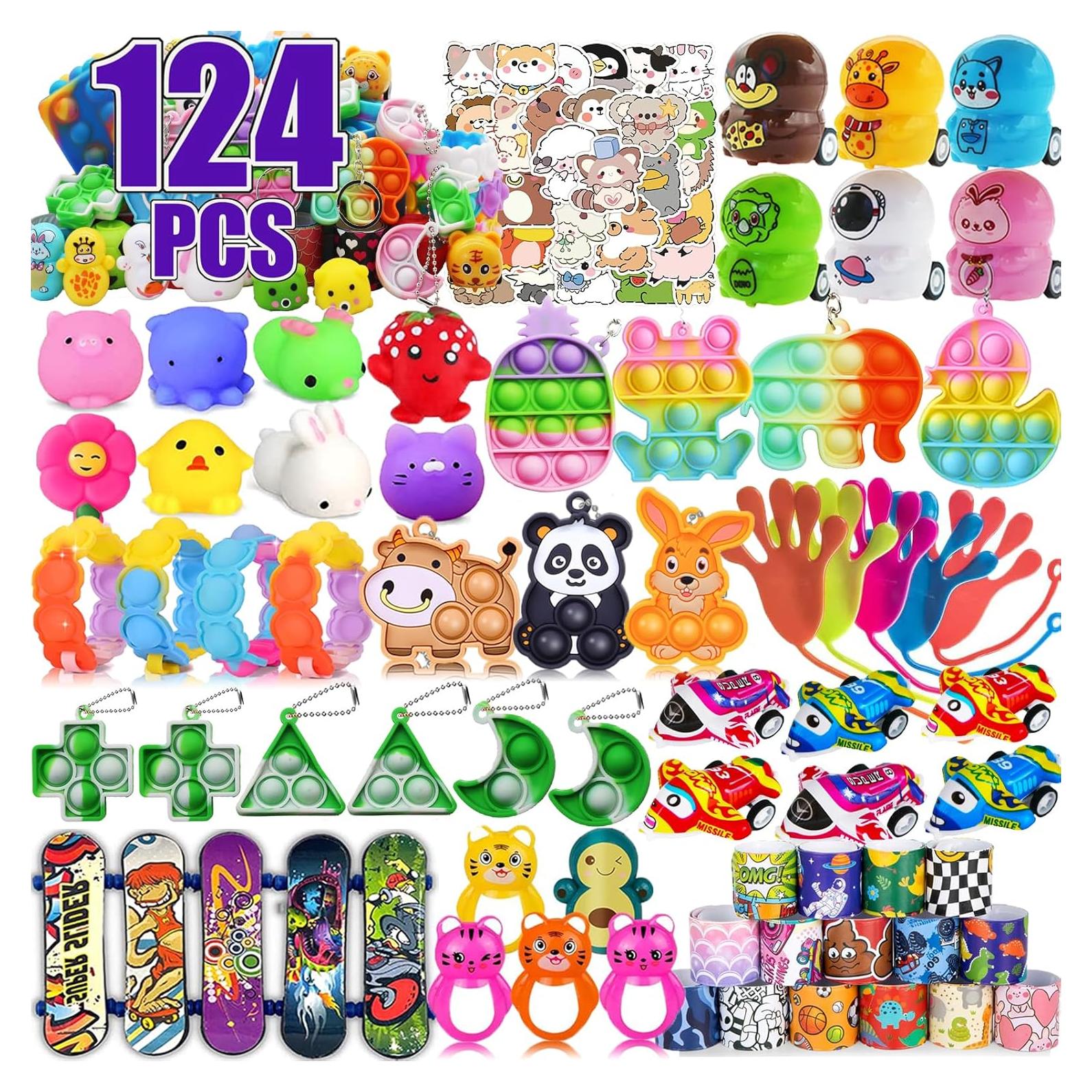 124 Piezas Juguetes Antiestrés Mctuoba para Niños