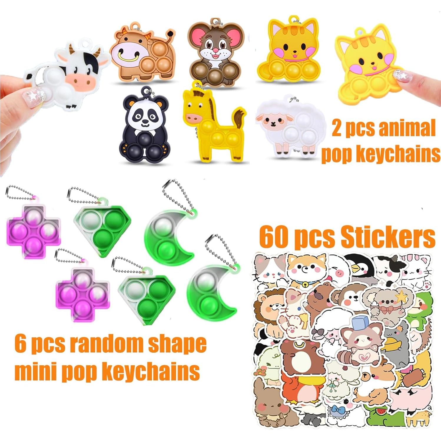 124 Piezas Juguetes Antiestrés Mctuoba para Niños