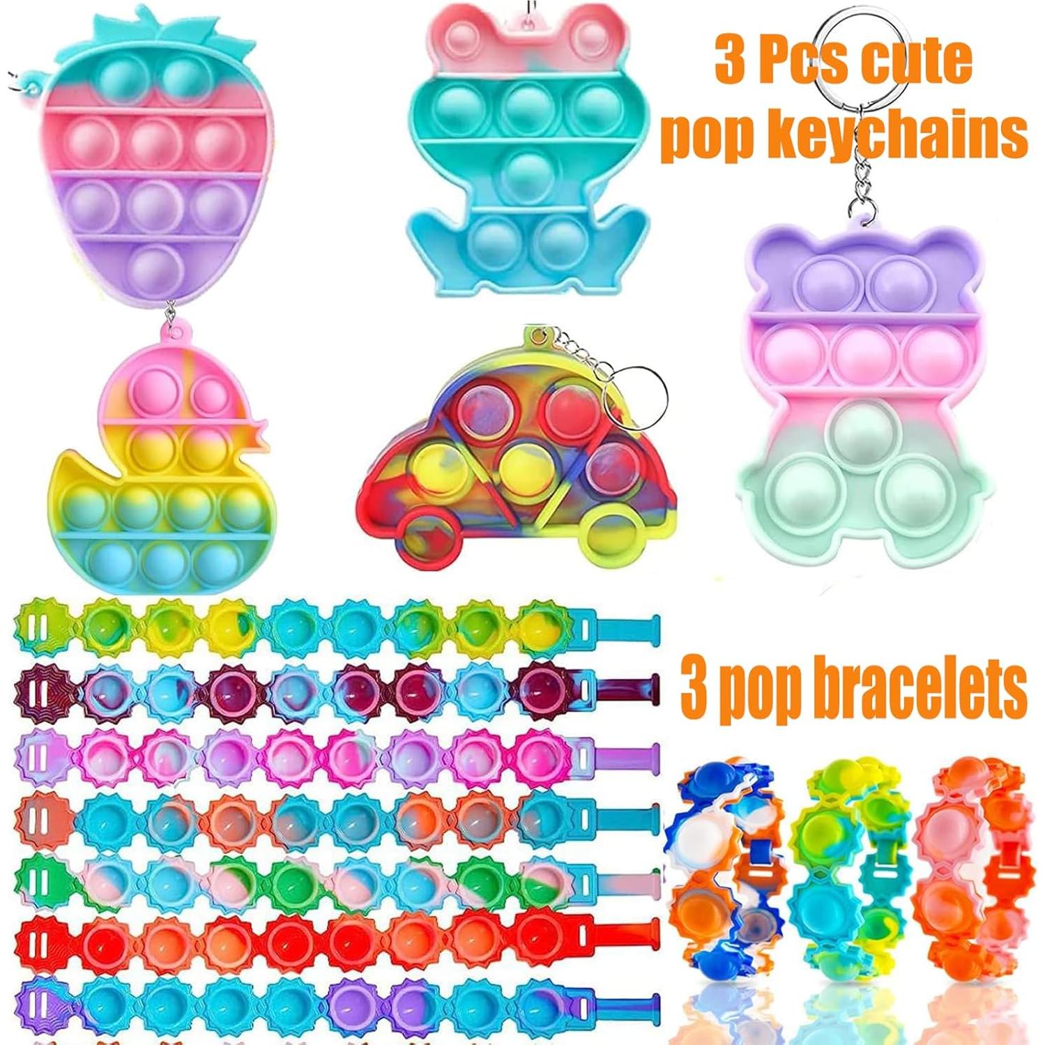 124 Piezas Juguetes Antiestrés Mctuoba para Niños