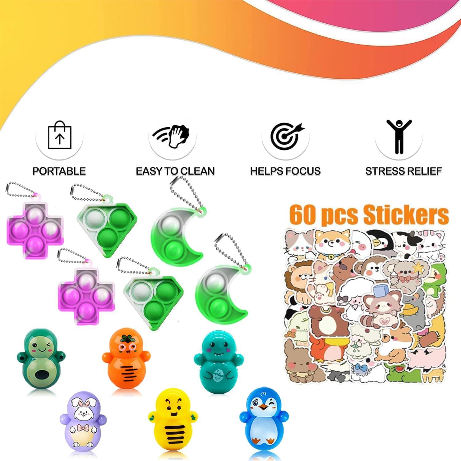 130 Piezas Juguetes Fidget Pebatoor para Niños 3+