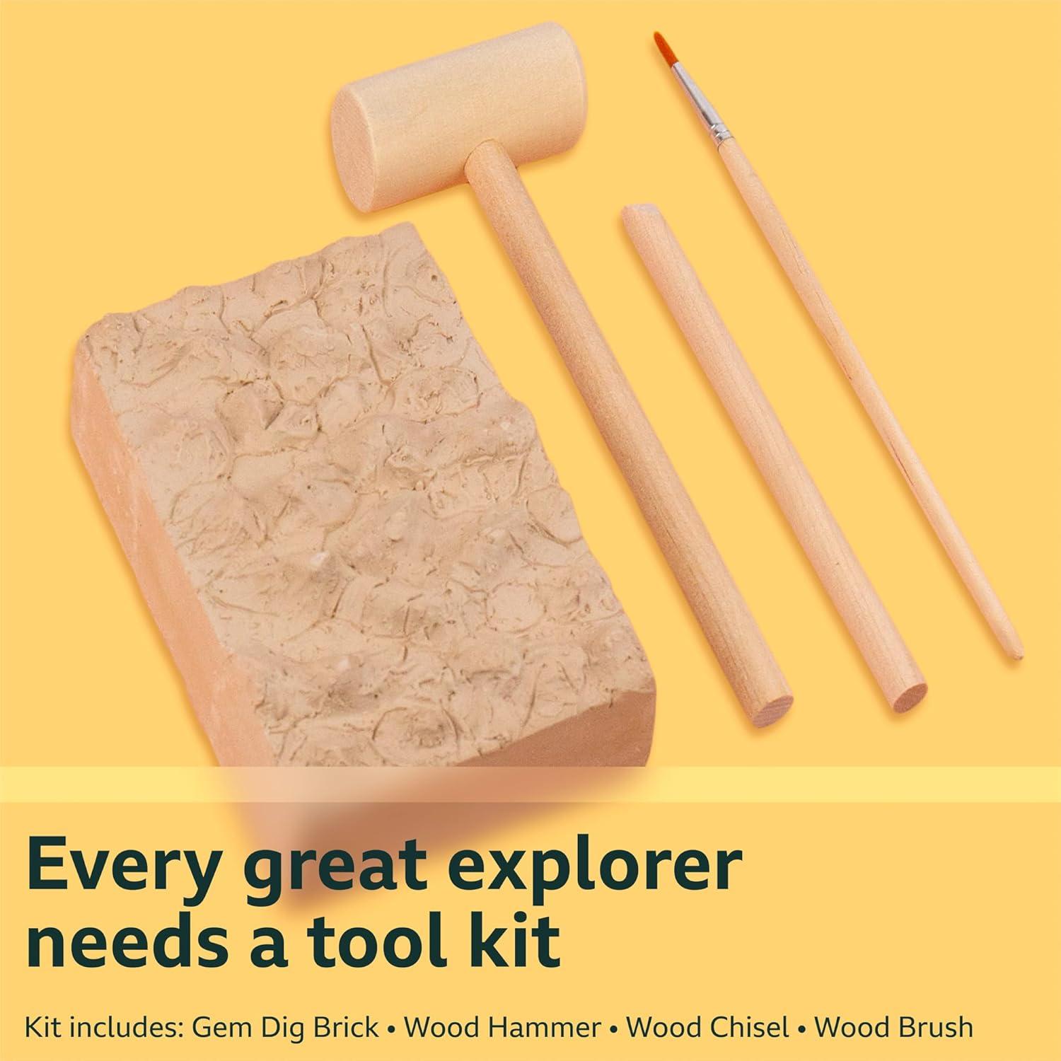 Kit de Excavación de Gemas BBC Earth - 9 Gemas Reales