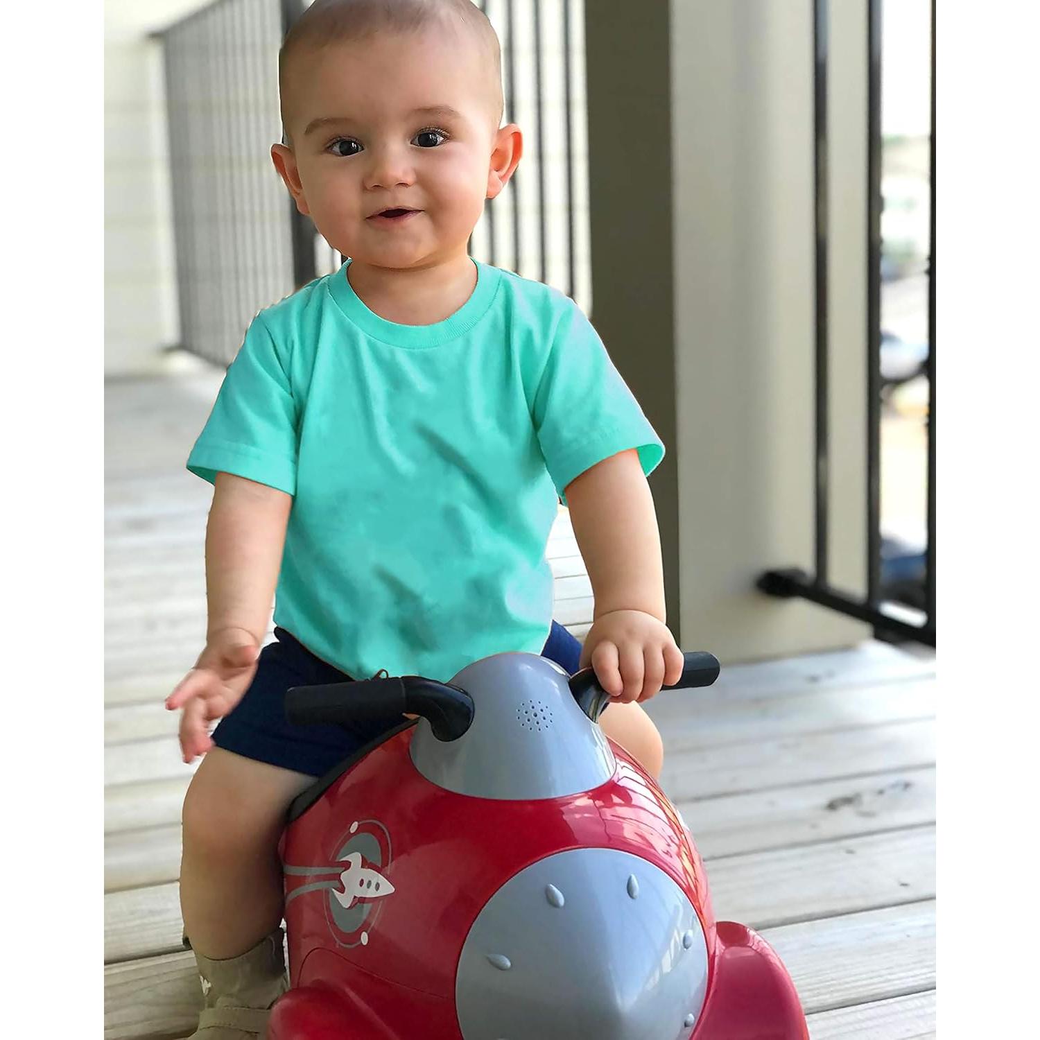 Cohete Retro Radio Flyer para Niños 1-3 Años, Rojo