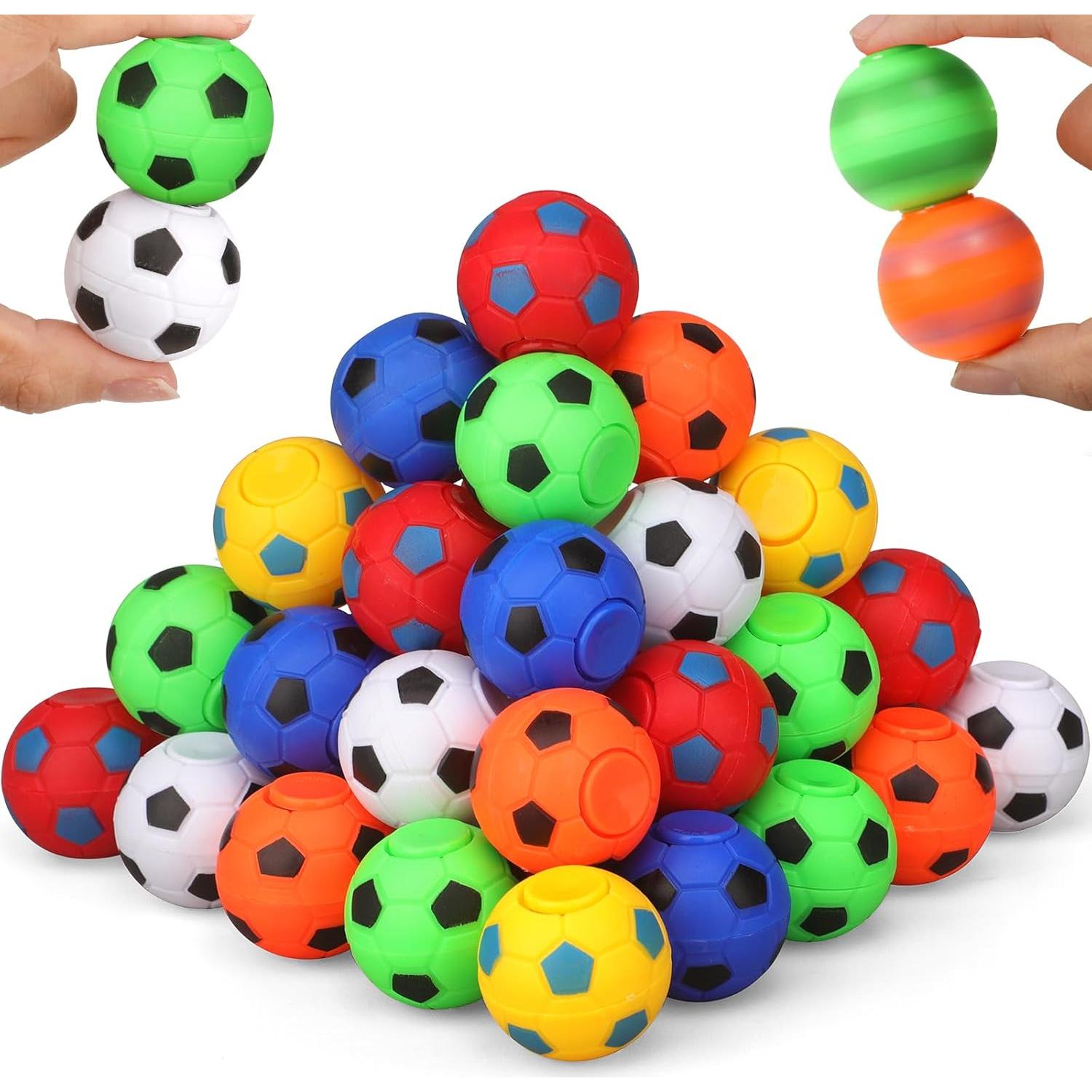 34 Mini Spinners Antiestrés Fútbol Dilabnda 3.05 cm