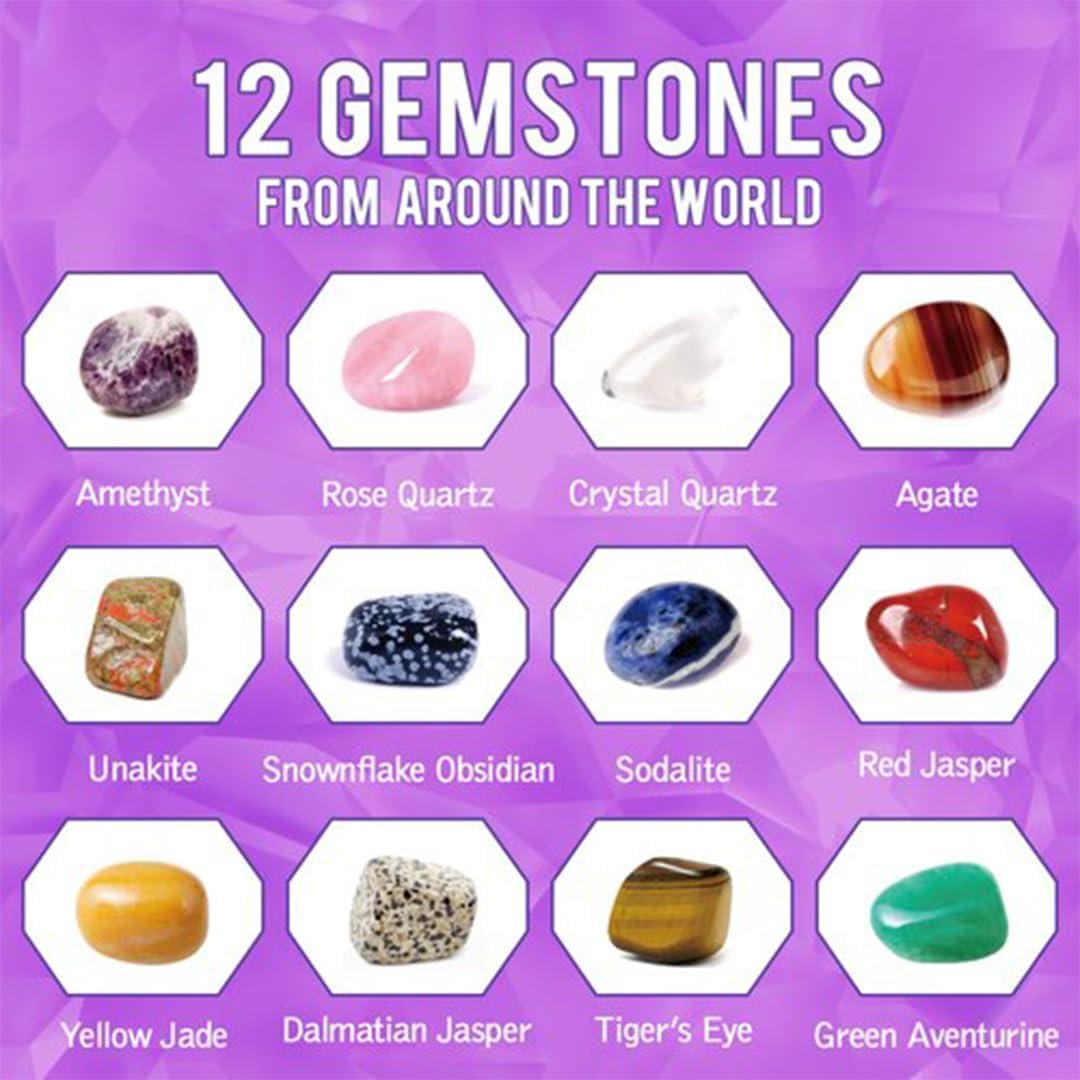 Kit de Excavación de Gemas Liberty Imports - 12 Paquetes Educativos