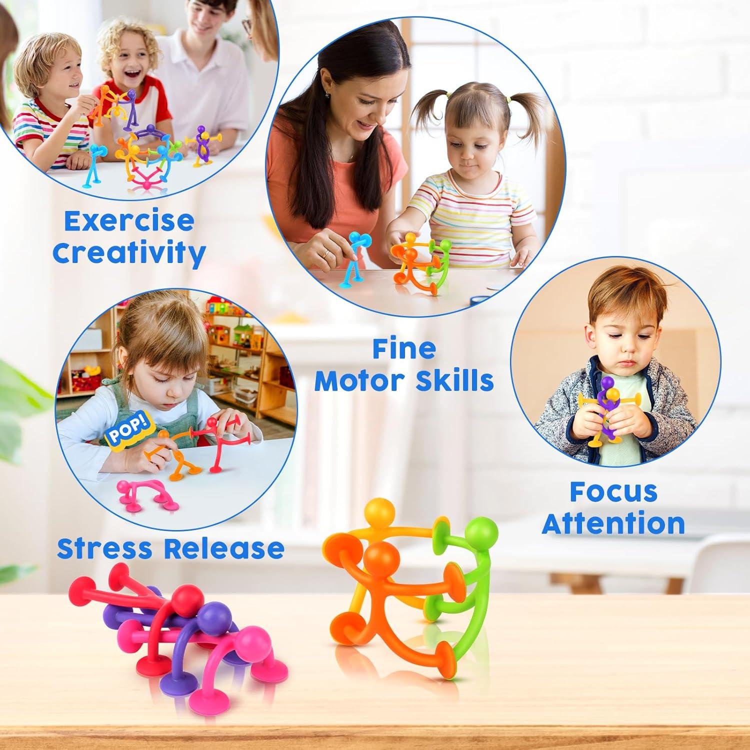 Juguetes de Succión OleOletOy - 42 Piezas Sensoriales para Niños