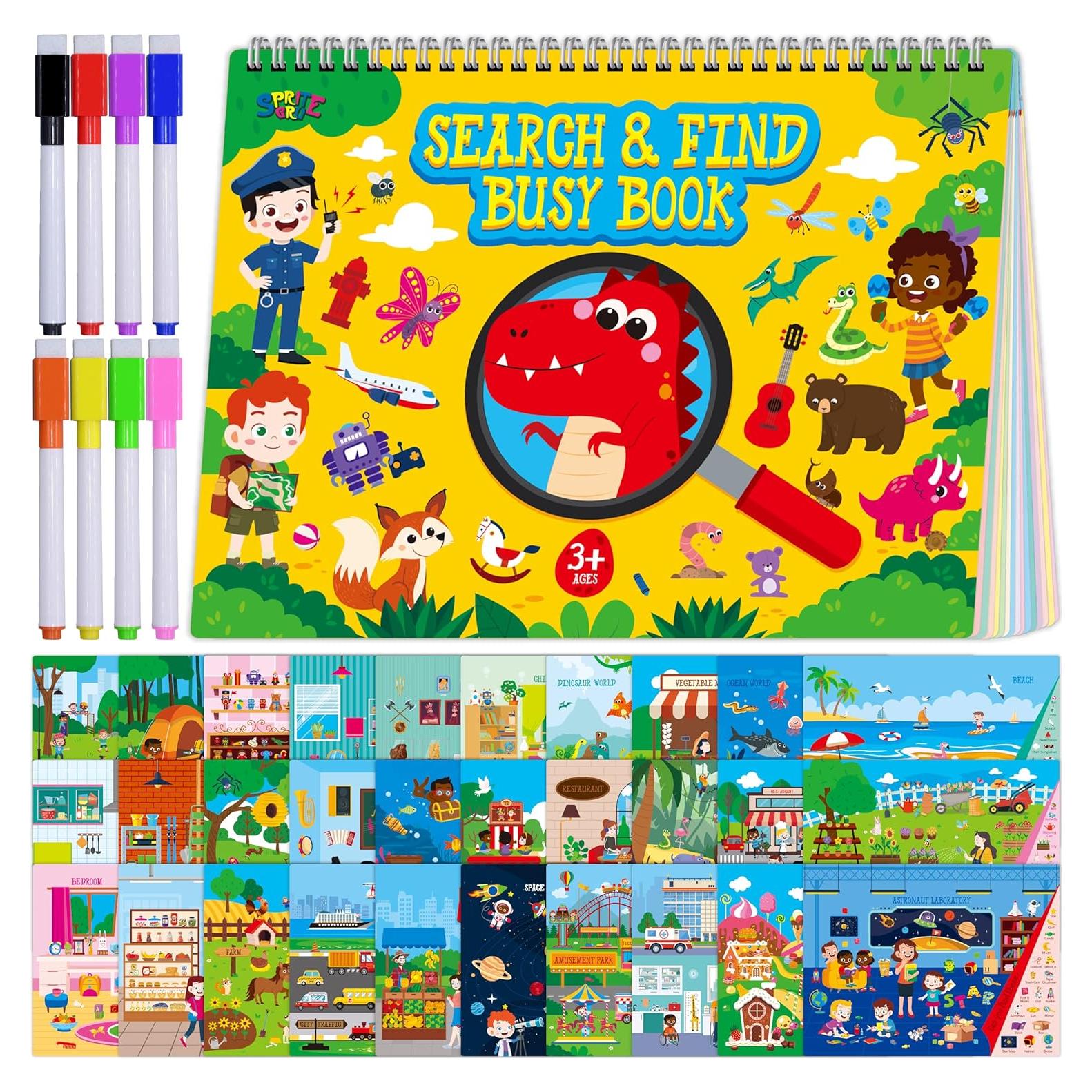 Libro de Buscar y Encontrar SpriteGru 30 Temas 32 Páginas