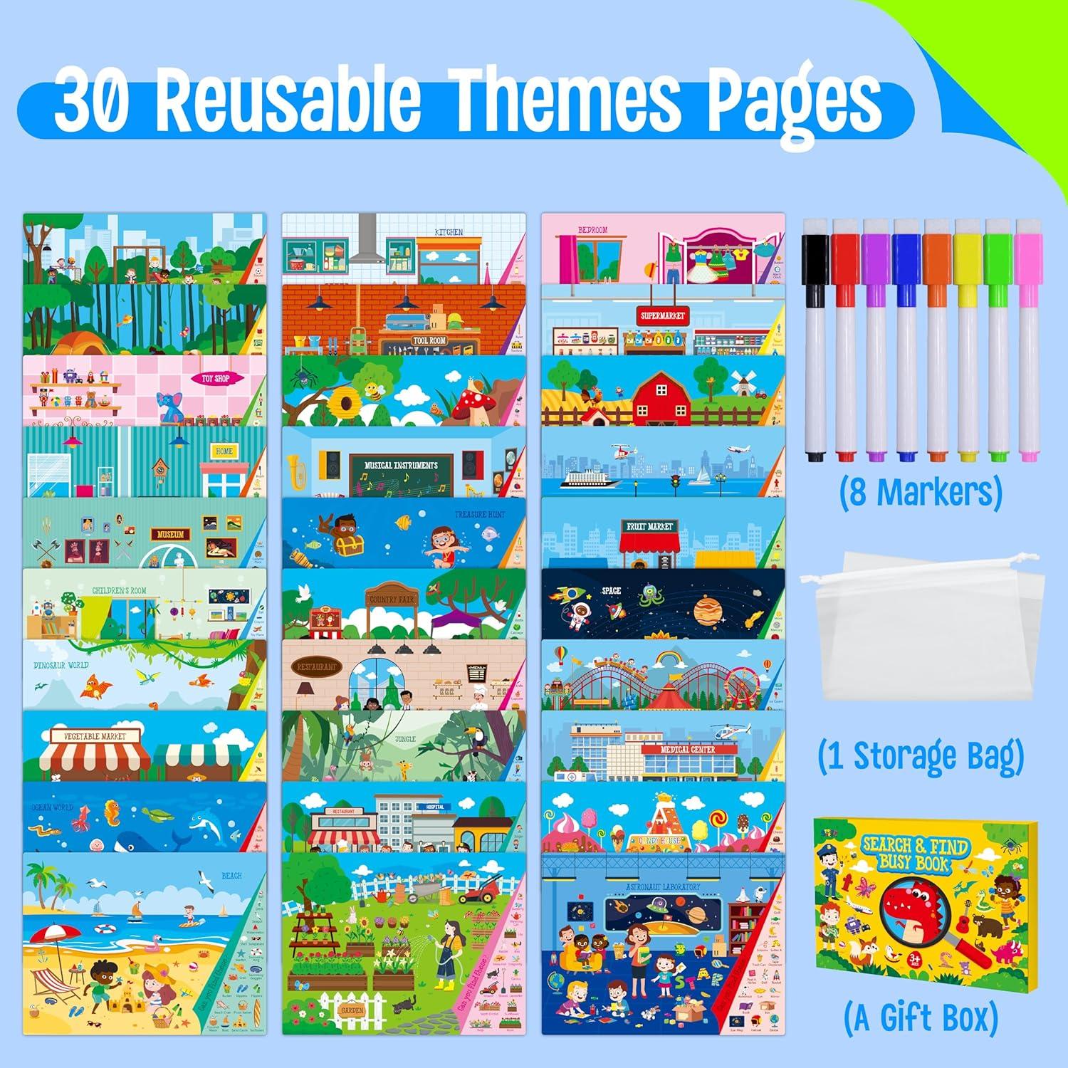 Libro de Buscar y Encontrar SpriteGru 30 Temas 32 Páginas