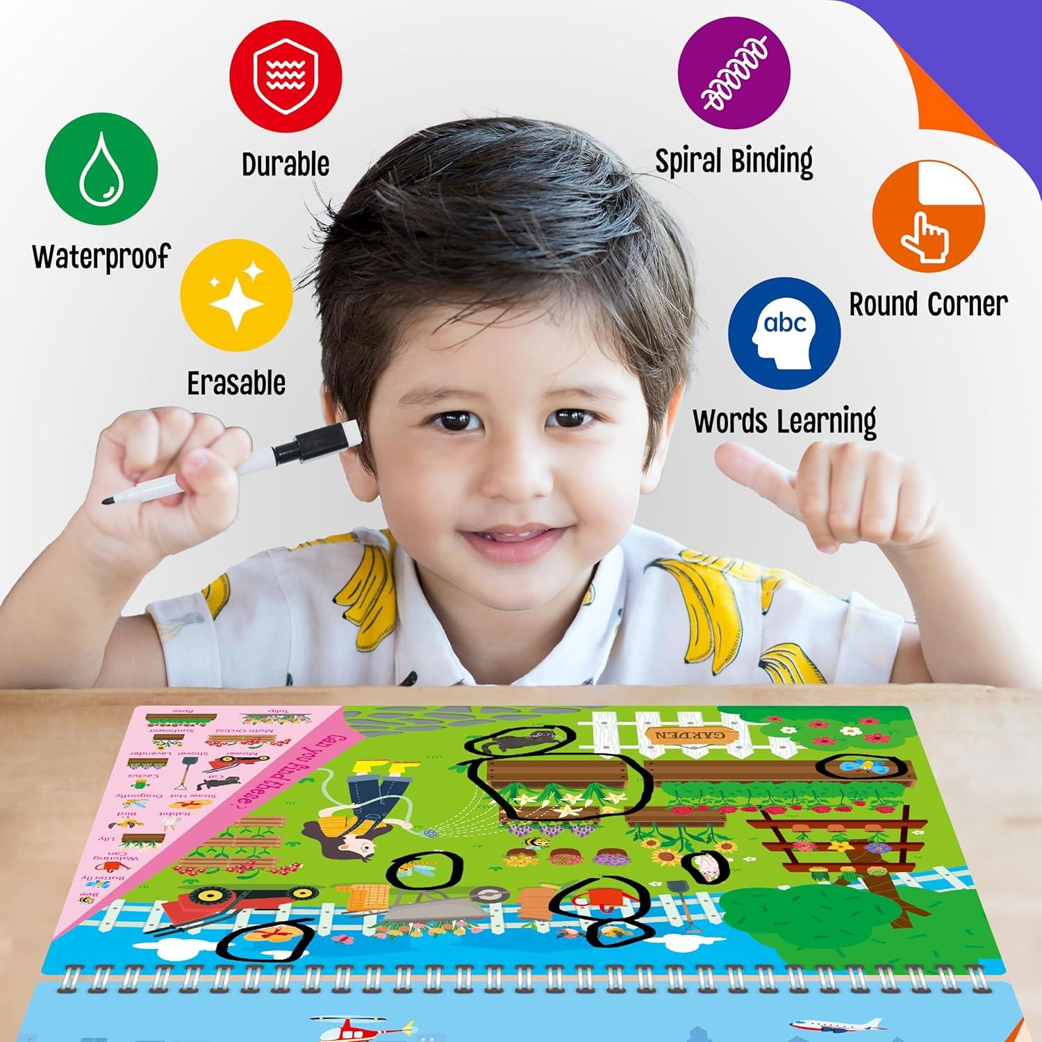 Libro de Buscar y Encontrar SpriteGru 30 Temas 32 Páginas