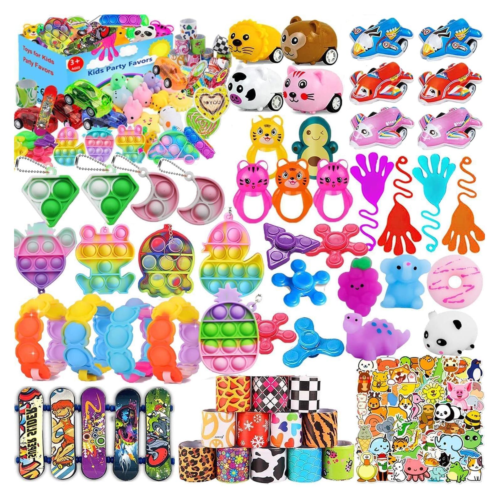 Paquete de Regalos para Fiestas Niños 3-12 Años - 117 Piezas