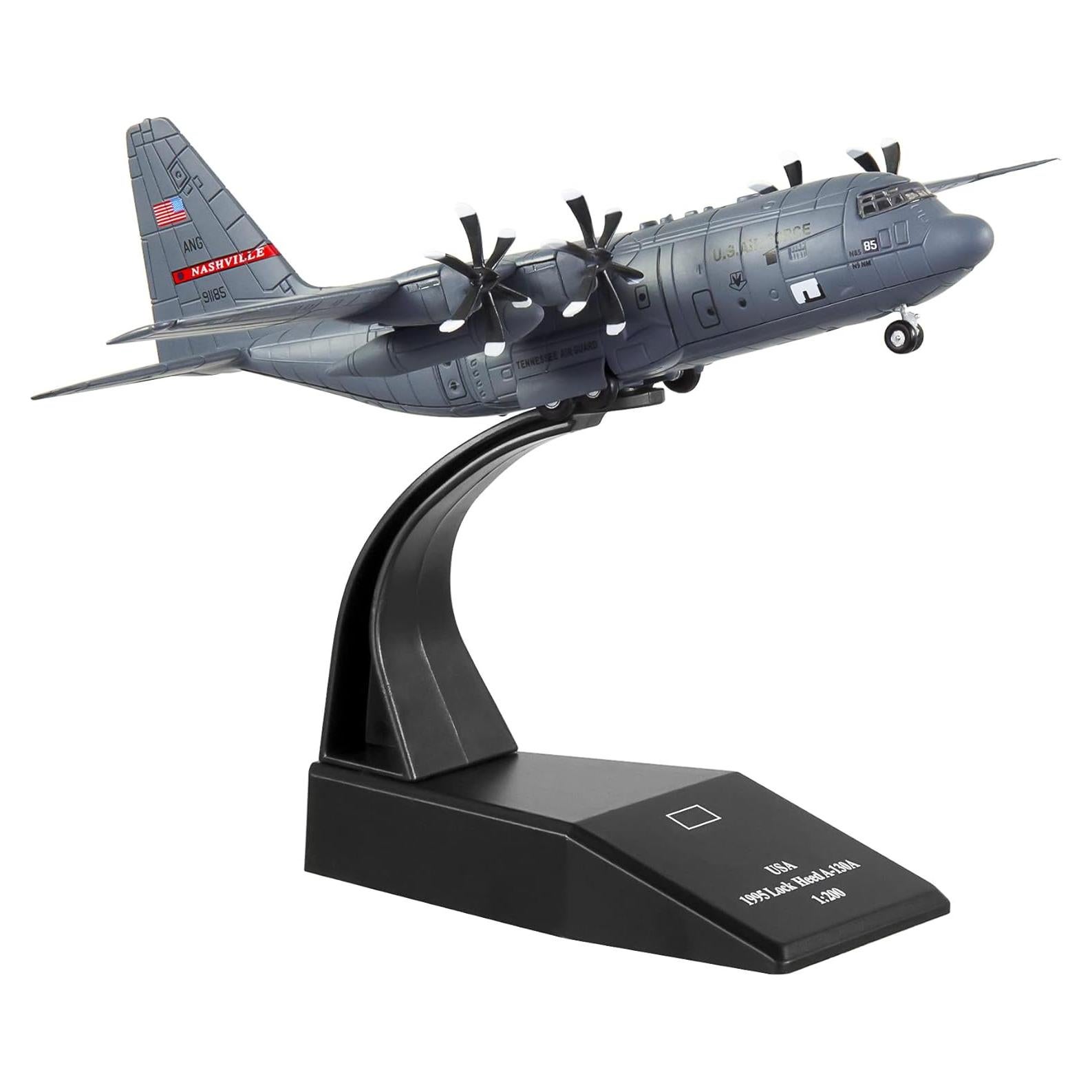 Modelo de Avión Militar C-130 HANGHANG 1/200 Aleación