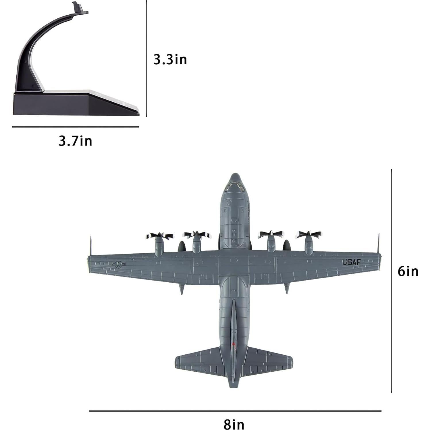 Modelo de Avión Militar C-130 HANGHANG 1/200 Aleación