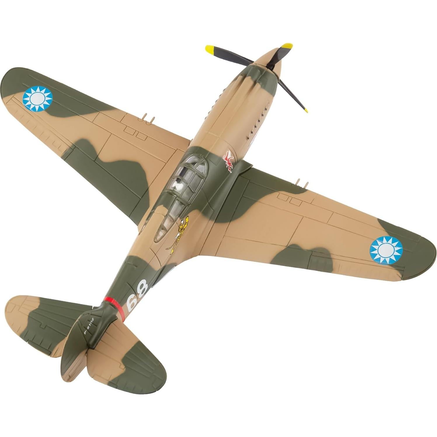 Modelo de avión militar HANGHANG P40-68 Warhawk 1:72