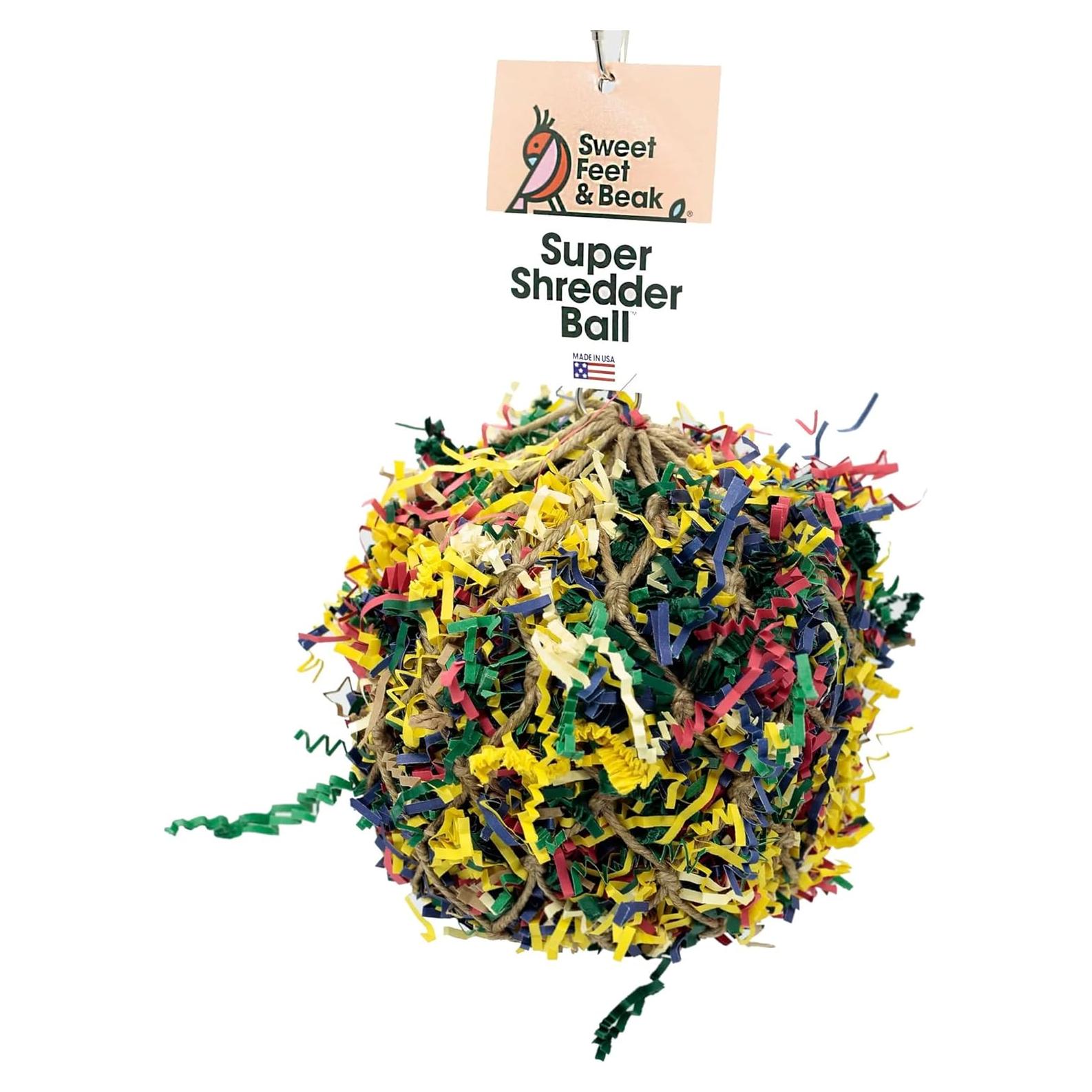 Bola de Desgarro para Aves Sweet Feet 3" - Juguete Forrajeo