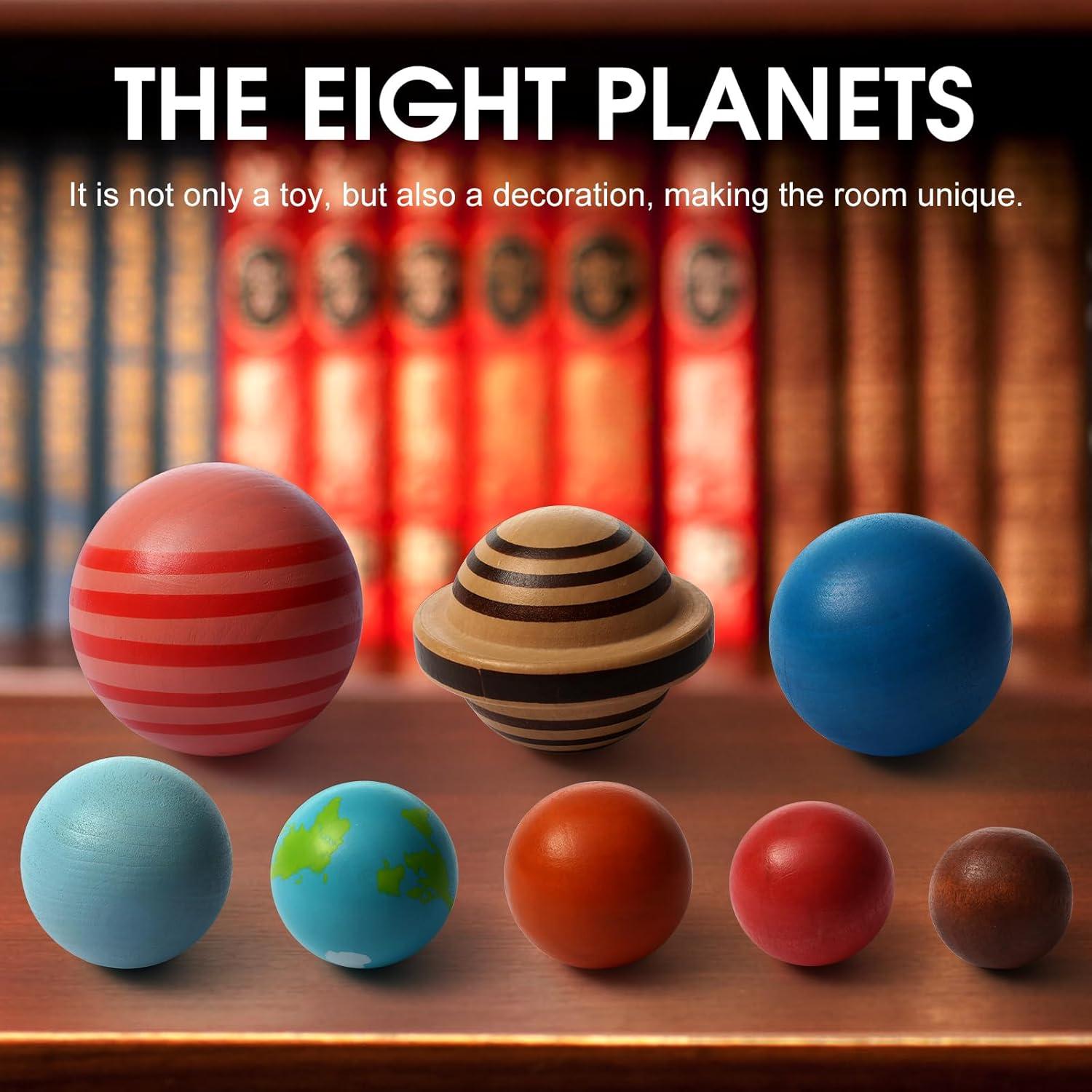 Modelo de Sistema Solar de Madera MOHLTIAPD 44.96x22.35cm