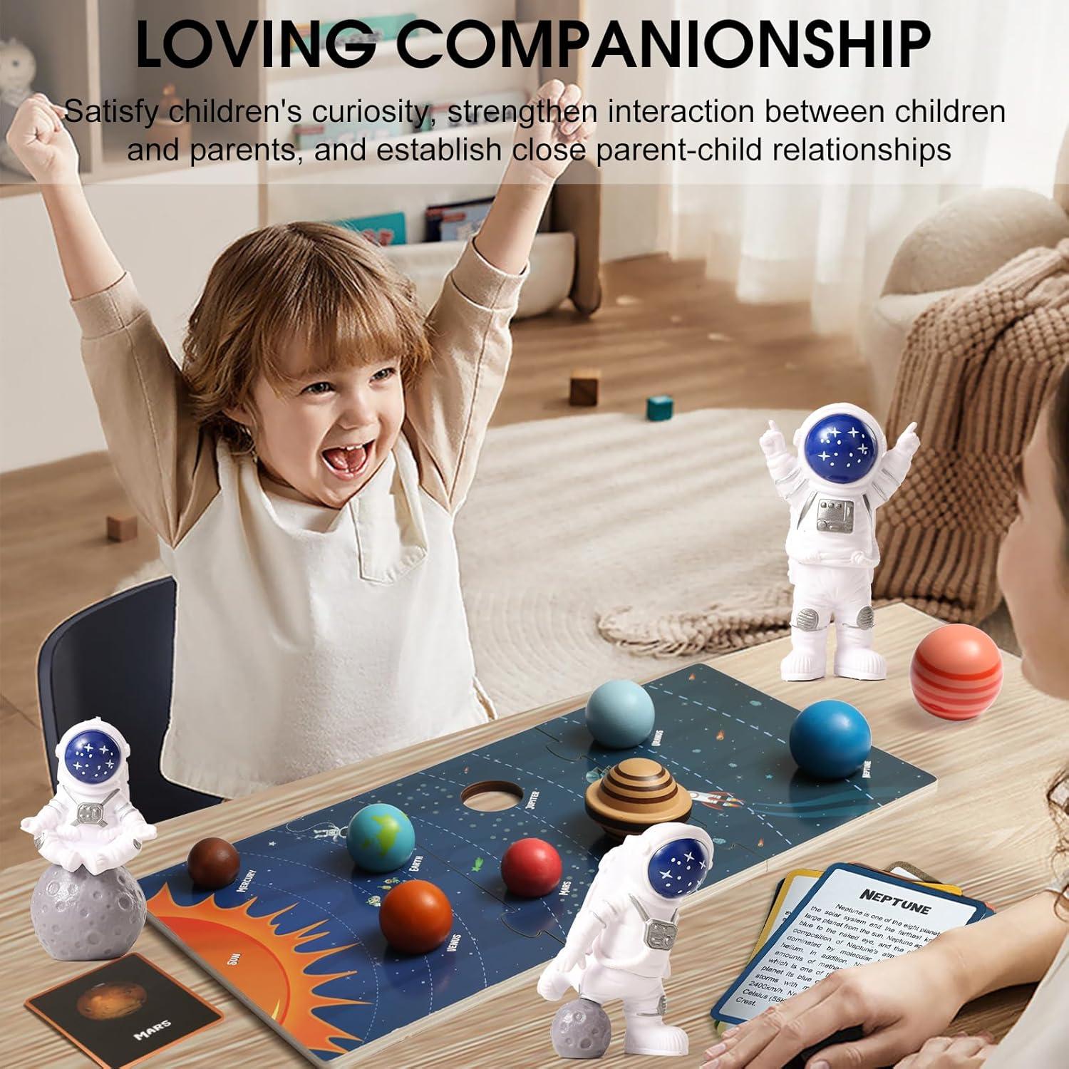 Modelo de Sistema Solar de Madera MOHLTIAPD 44.96x22.35cm