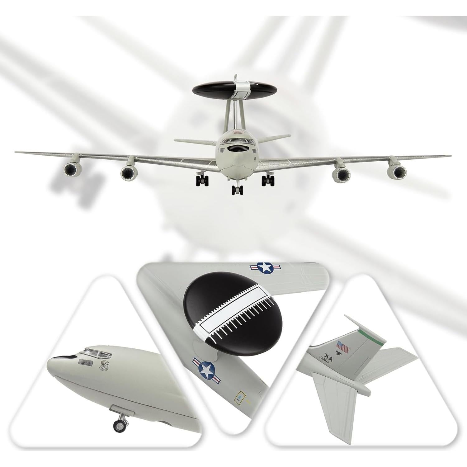 Modelo de Avión Militar Boeing E-3 Sentry 1:200 HANGHANG