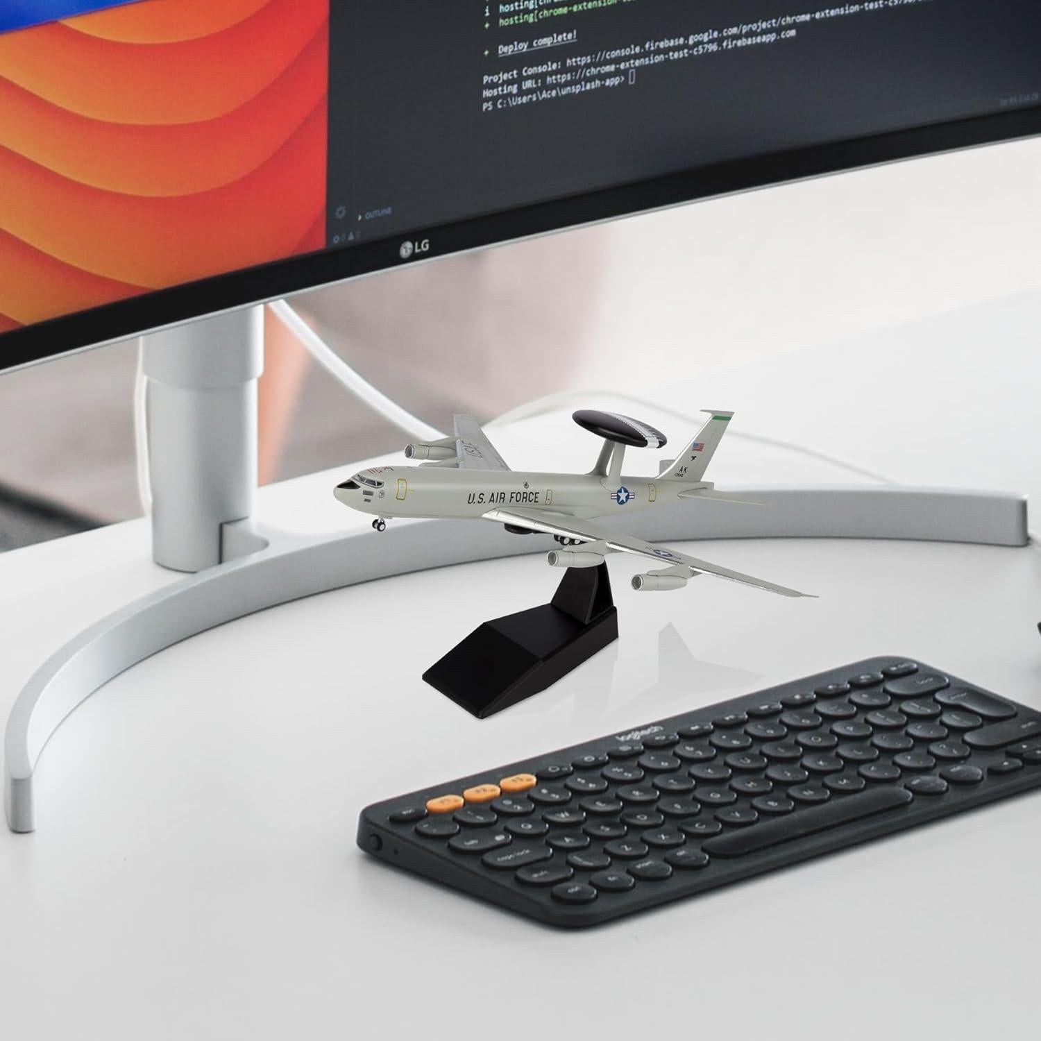 Modelo de Avión Militar Boeing E-3 Sentry 1:200 HANGHANG