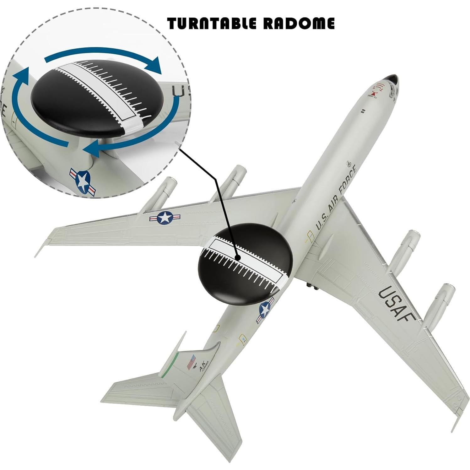 Modelo de Avión Militar Boeing E-3 Sentry 1:200 HANGHANG