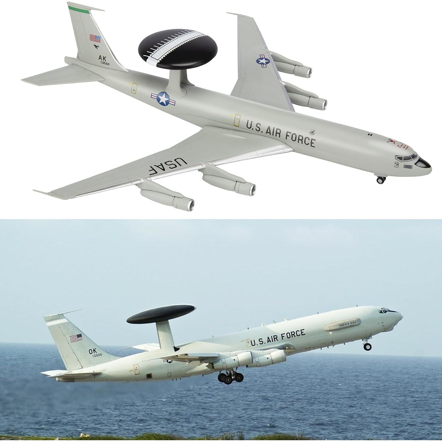 Modelo de Avión Militar Boeing E-3 Sentry 1:200 HANGHANG