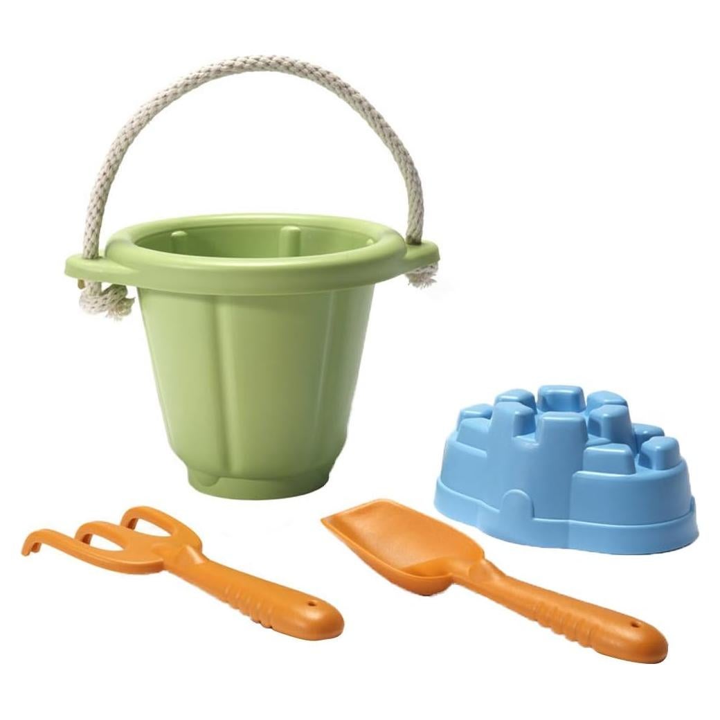 Juego de Arena Green Toys - 4 Piezas - Ecológico - Verde