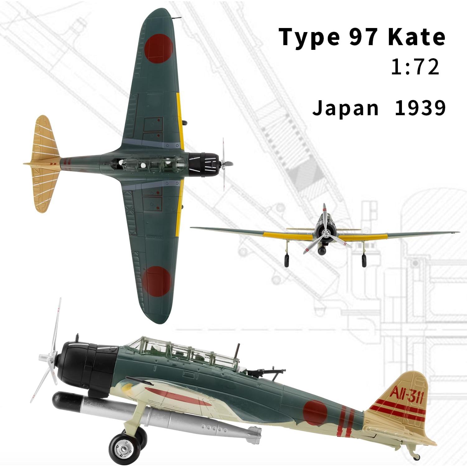 Modelo de avión militar Lose Fun Park tipo 97 Kate 1:72