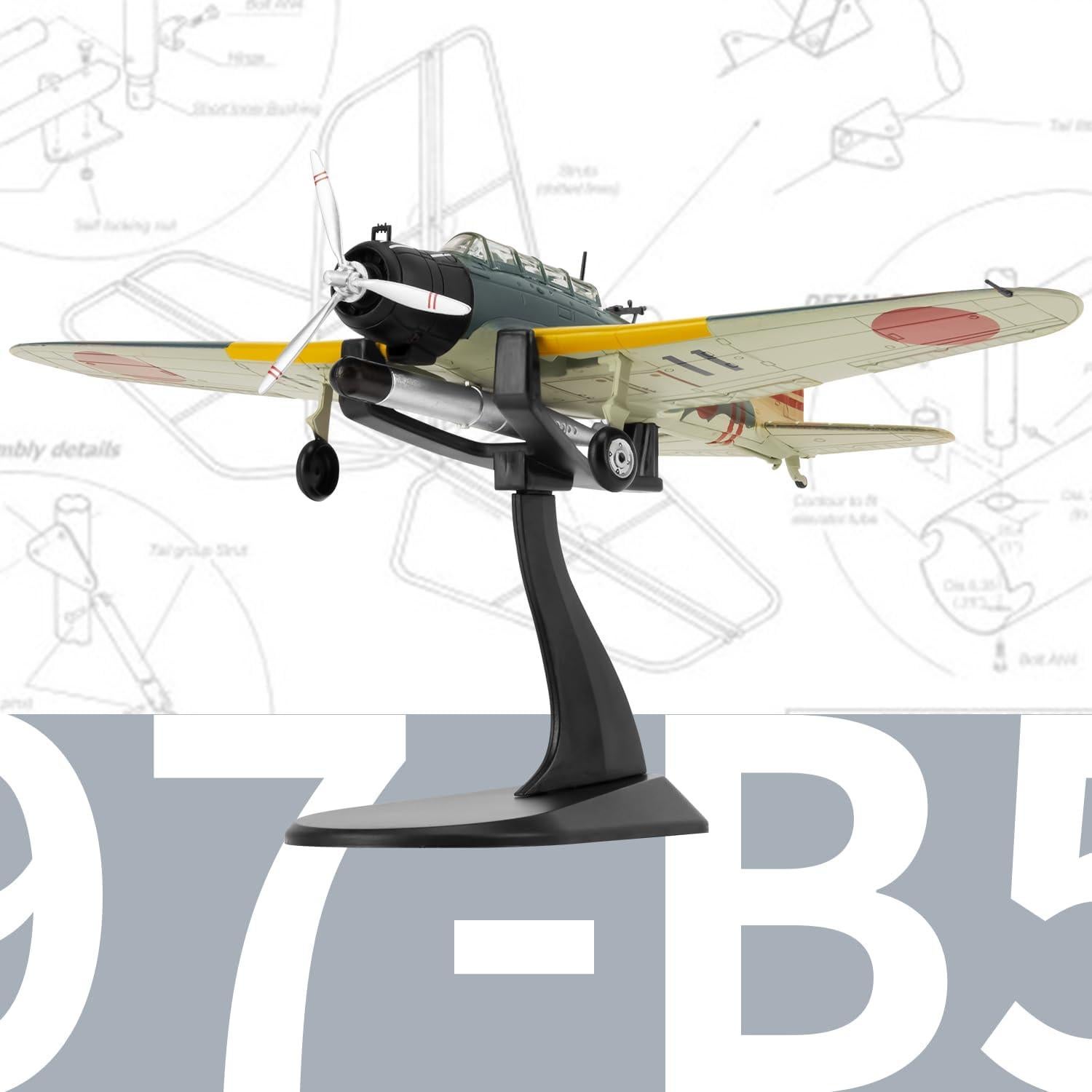 Modelo de avión militar Lose Fun Park tipo 97 Kate 1:72