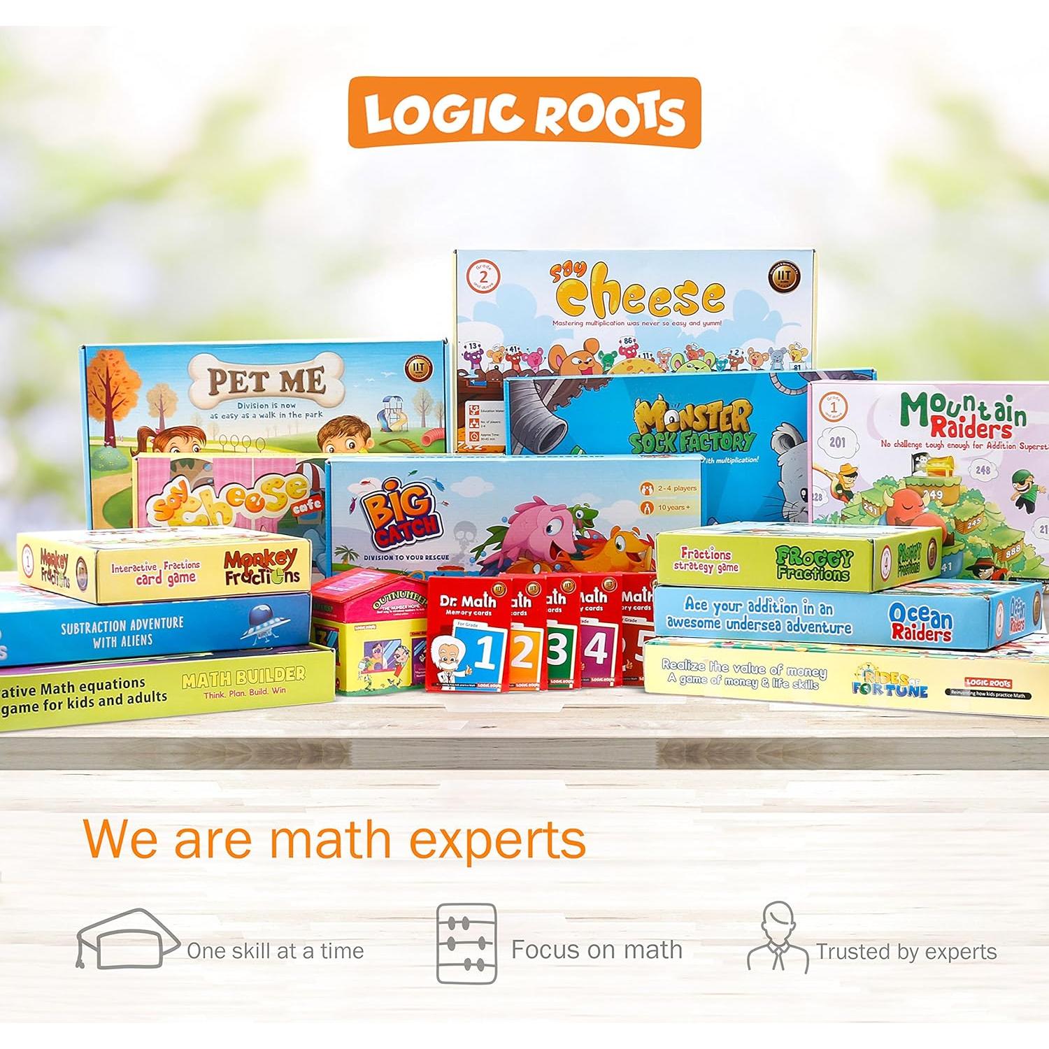 Juegos de Suma y Resta LogicRoots - Cazadores del Océano y Saltadores de Nubes