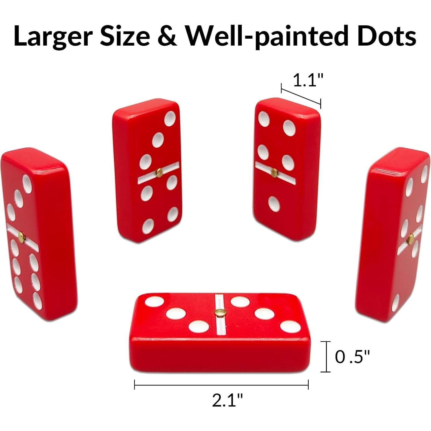 Juego de Dominó Doble 6 UVCANY con 4 Soportes de Madera