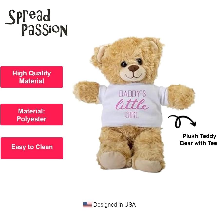 Osito de Peluche SpreadPassion 25.4 cm con Camiseta Blanca