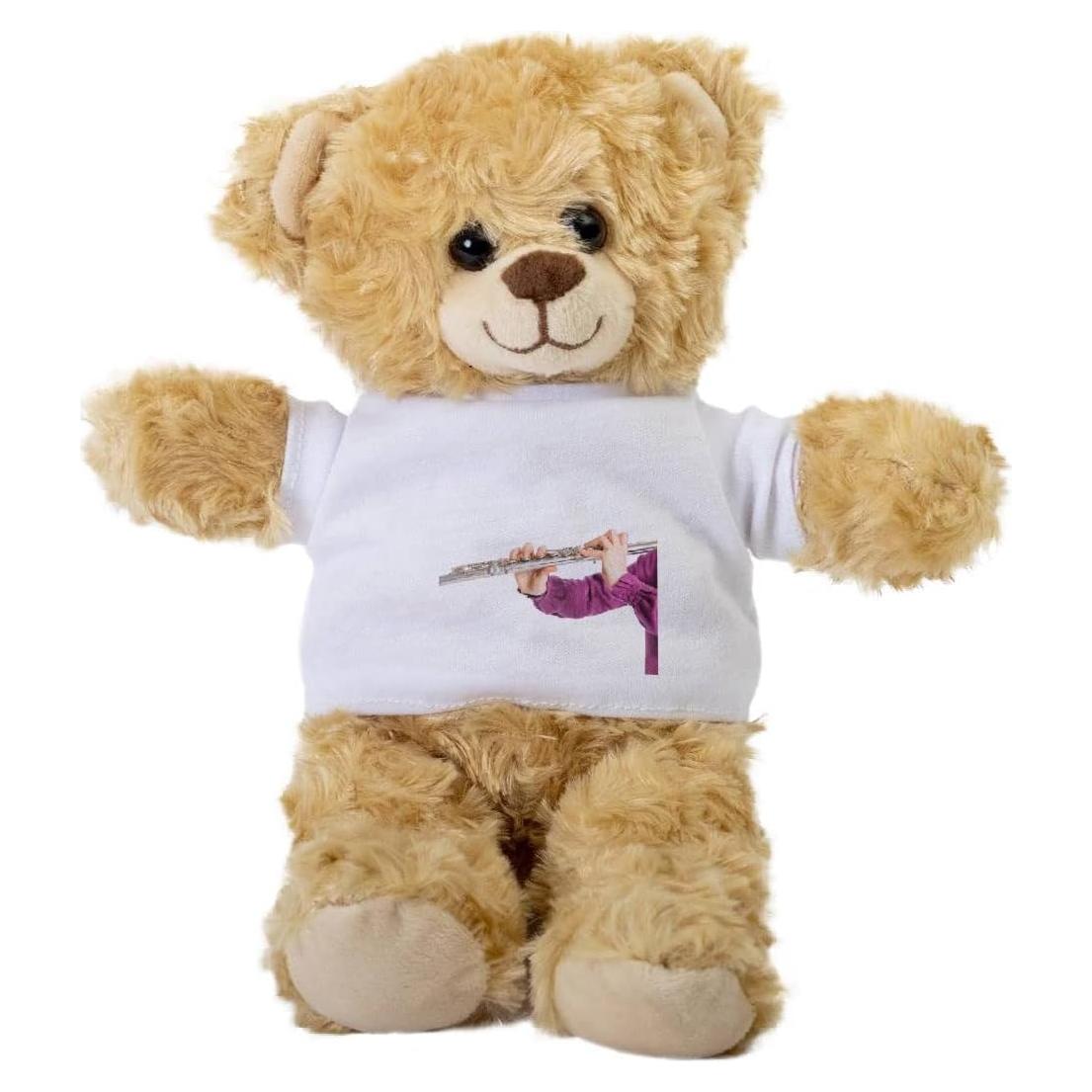 Osito de Peluche Marrón con Camiseta Blanca 25.4 cm SpreadPassion