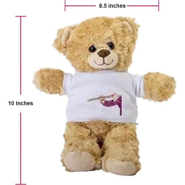 Osito de Peluche Marrón con Camiseta Blanca 25.4 cm SpreadPassion