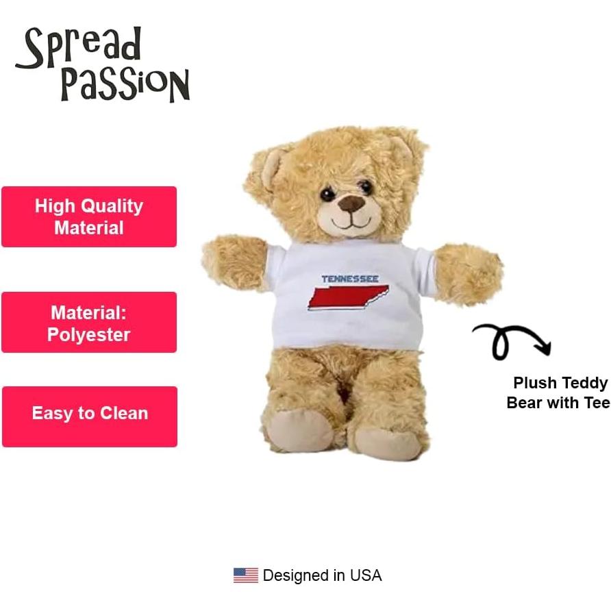 Teddy Bear de Peluche SpreadPassion 25.4 cm con Camiseta